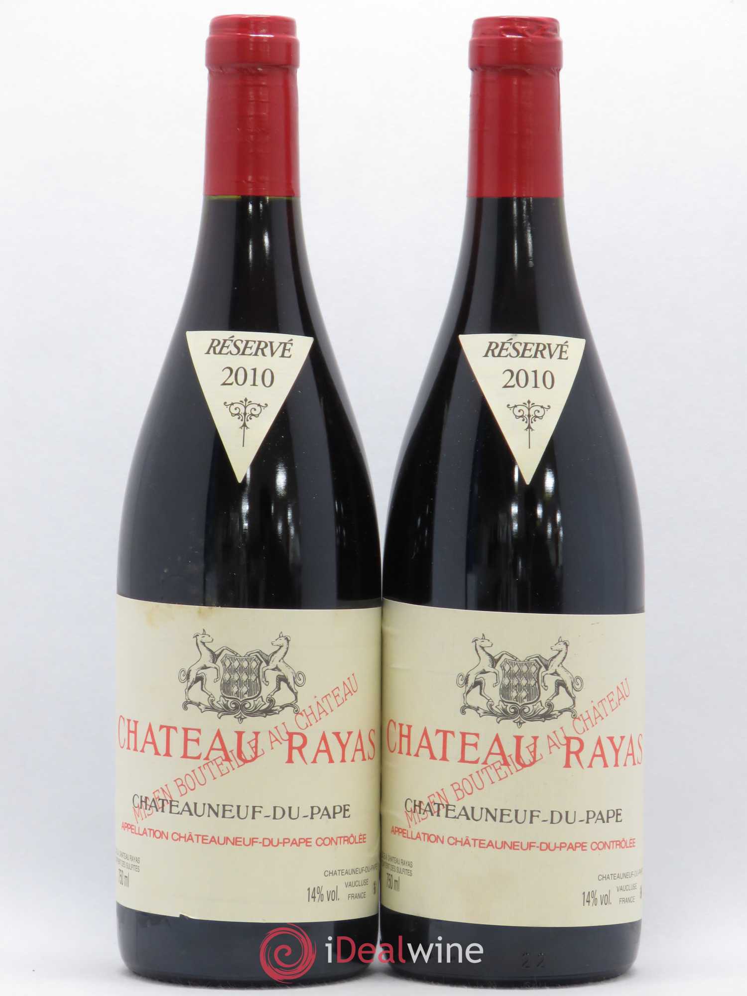 Châteauneuf-du-Pape Château Rayas Emmanuel Reynaud 2010 - Lot de 2 bouteilles - 0