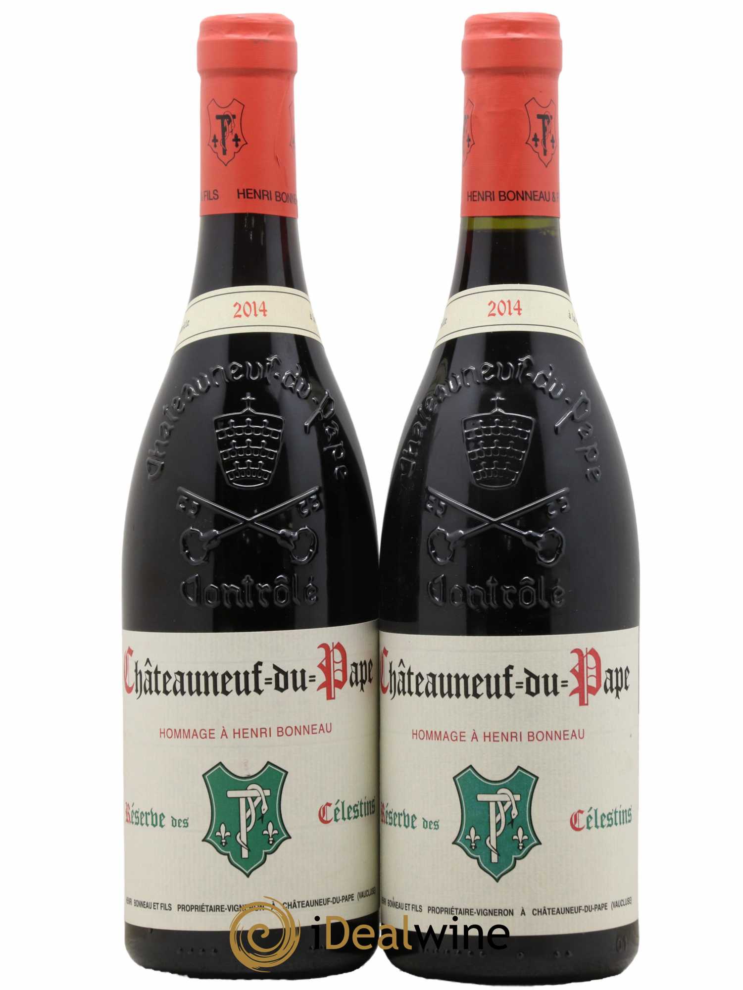 Châteauneuf-du-Pape Réserve des Célestins Henri Bonneau & Fils 2014 - Lot de 2 bouteilles - 0
