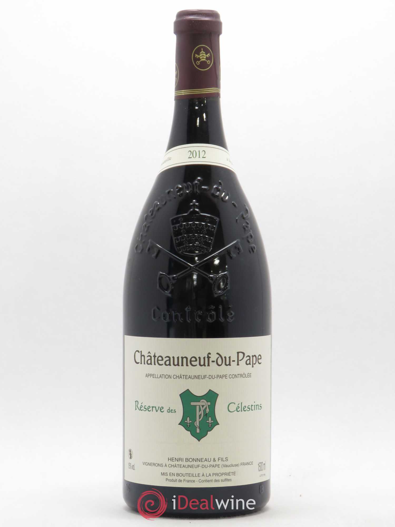 Châteauneuf-du-Pape Réserve des Célestins Henri Bonneau & Fils 2012 - Lot de 1 magnum - 0