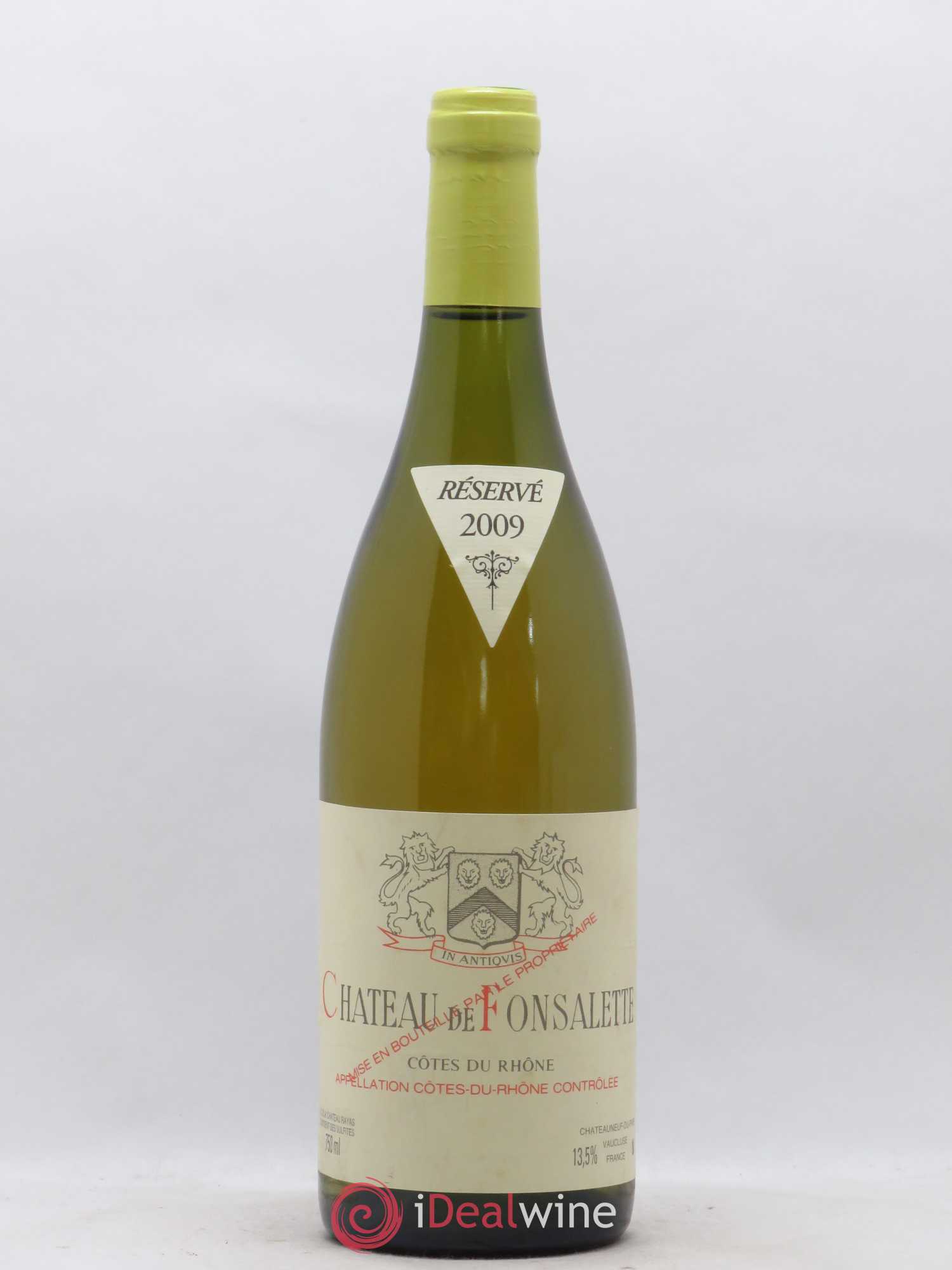 Côtes-du-Rhône Château de Fonsalette Emmanuel Reynaud 2009 - Posten von 1 Flasche - 0