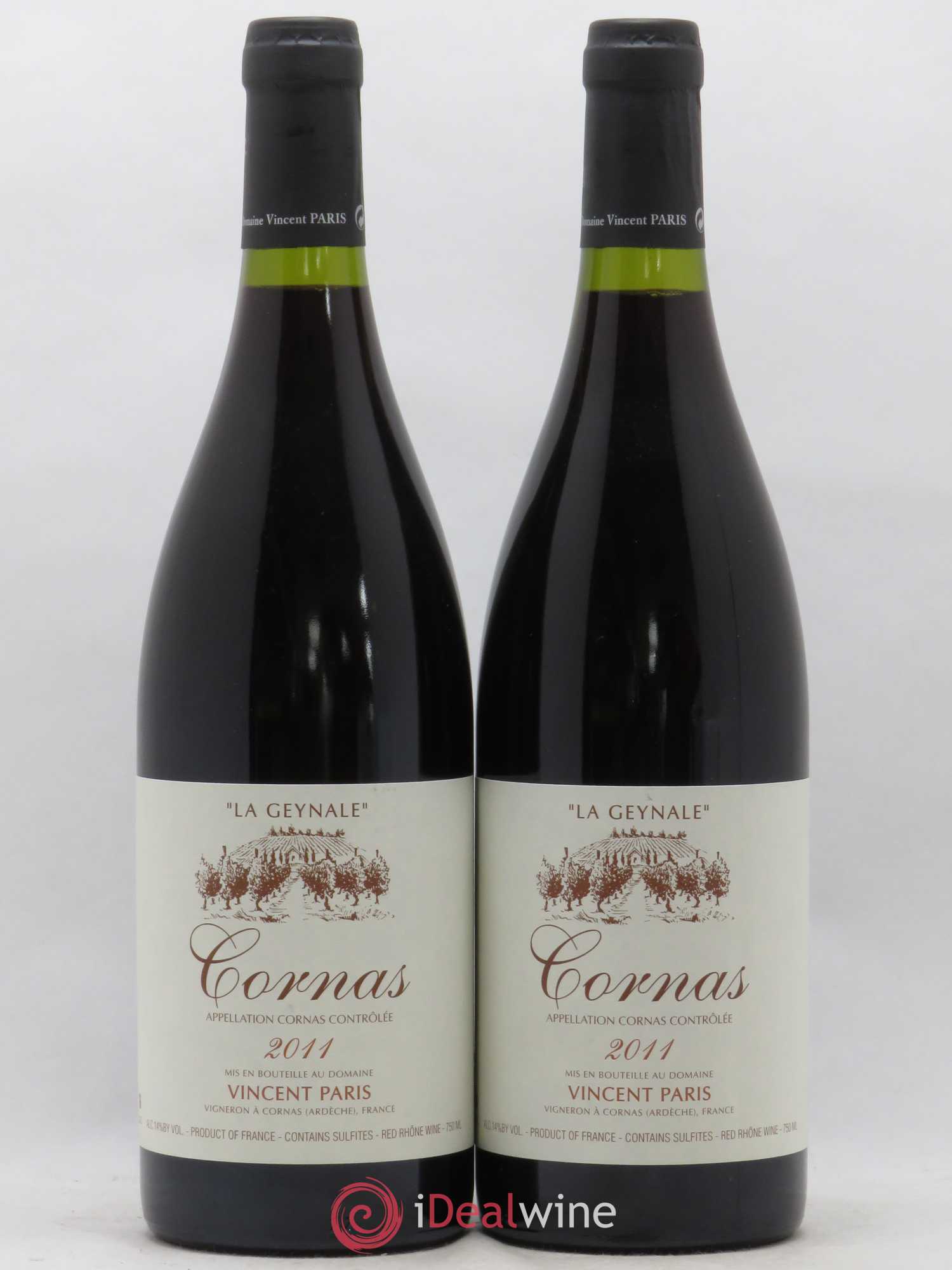 Cornas La Geynale Vincent Paris 2011 - Lot de 2 bouteilles - 0