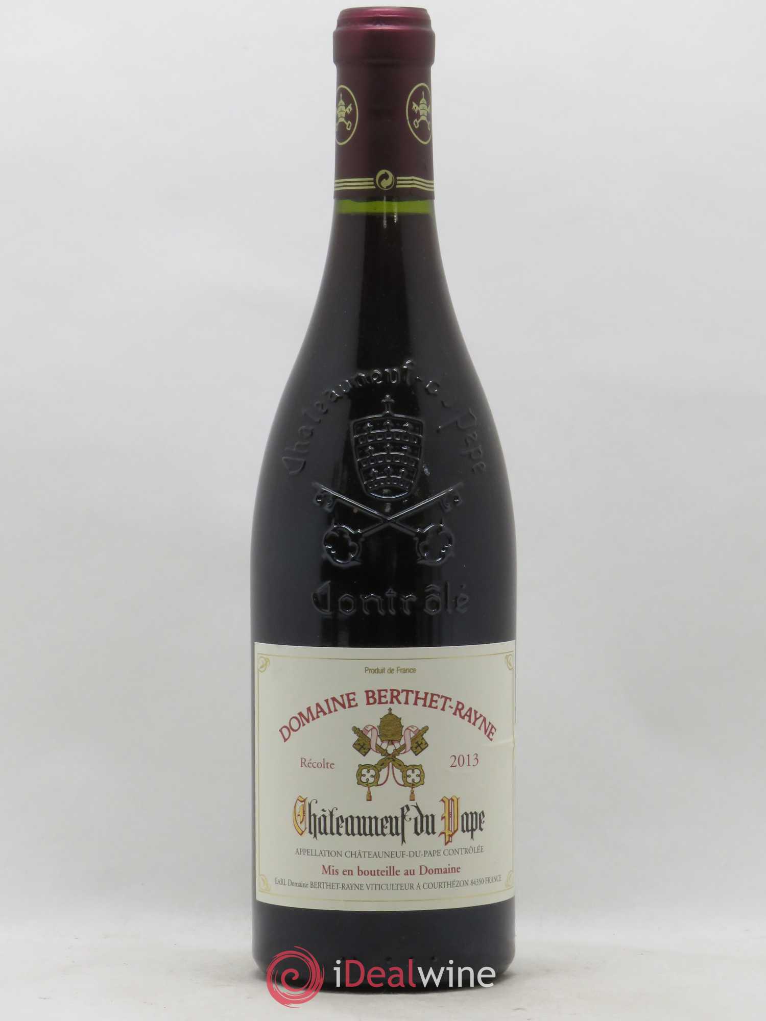 Châteauneuf-du-Pape Domaine Berthet-Rayne 2013 - Posten von 1 Flasche - 0
