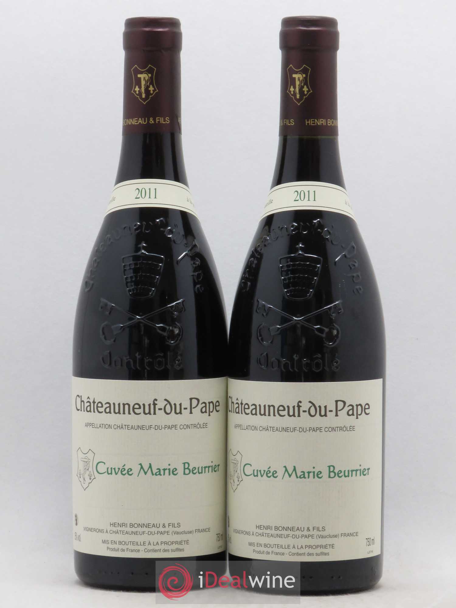 Châteauneuf-du-Pape Marie Beurrier Henri Bonneau & Fils 2011 - Lot de 2 bouteilles - 0