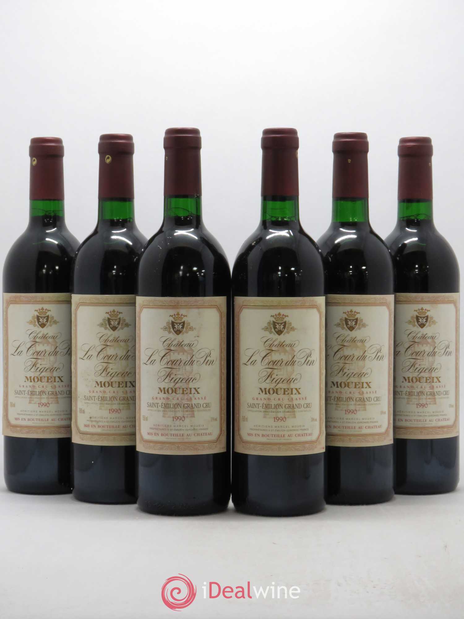 Château la Tour du Pin Figeac 1990 - Lot de 6 bouteilles - 0