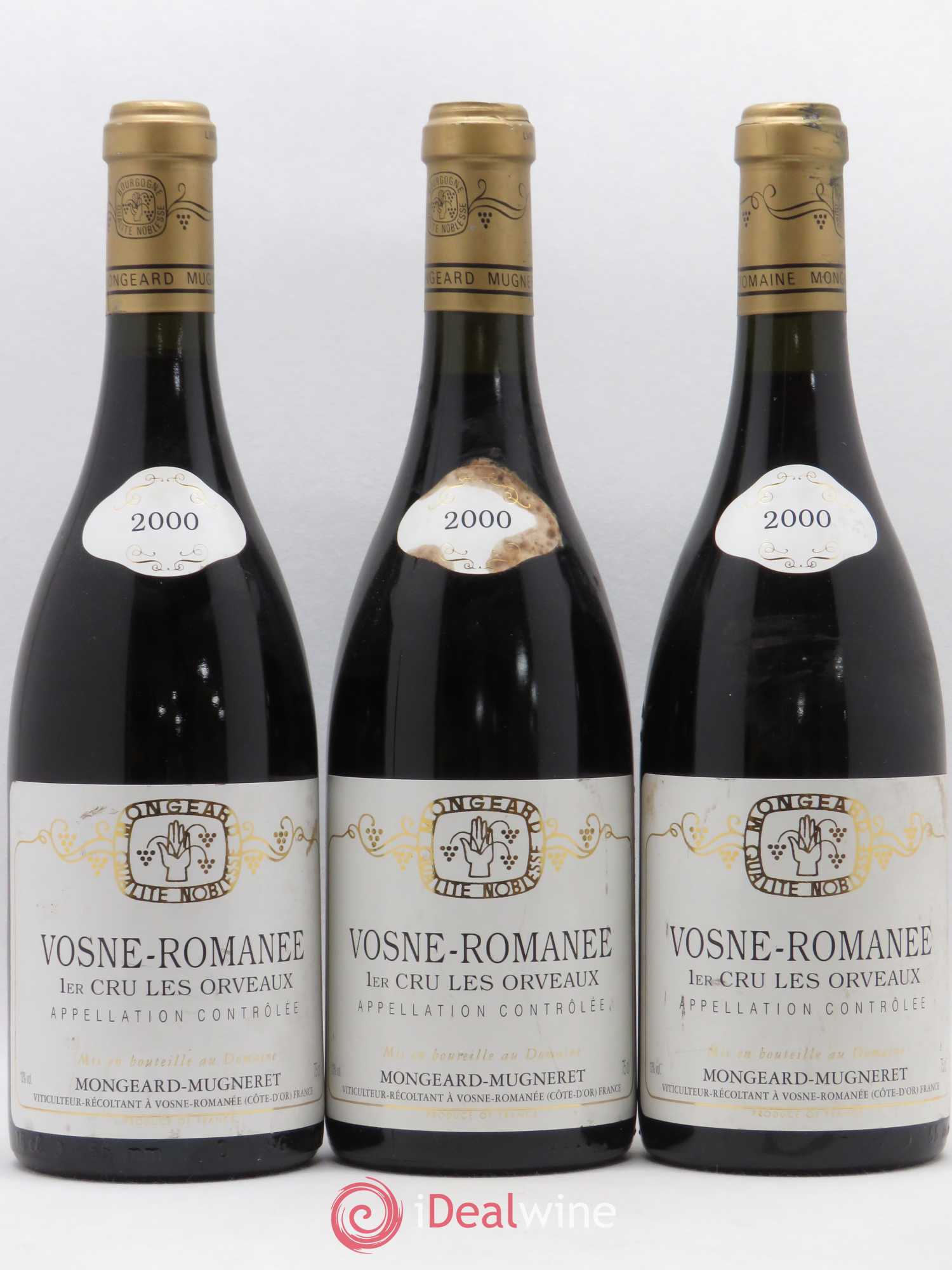 Vosne-Romanée 1er Cru Les Orveaux Domaine Mongeard-Mugneret 2000 - Posten von 3 Flaschen - 0
