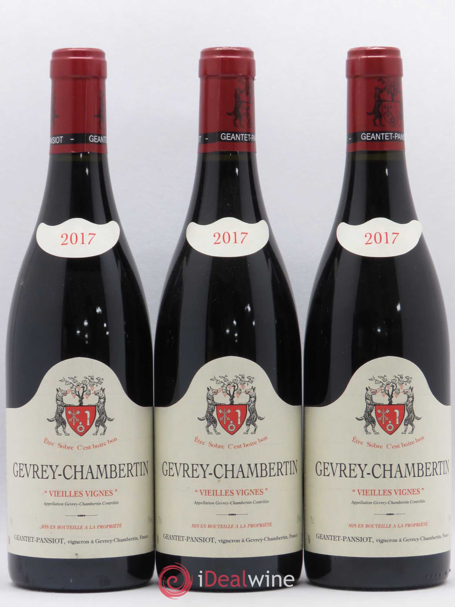 Gevrey-Chambertin Vieilles vignes Geantet-Pansiot 2017 - Lot de 3 bouteilles - 0