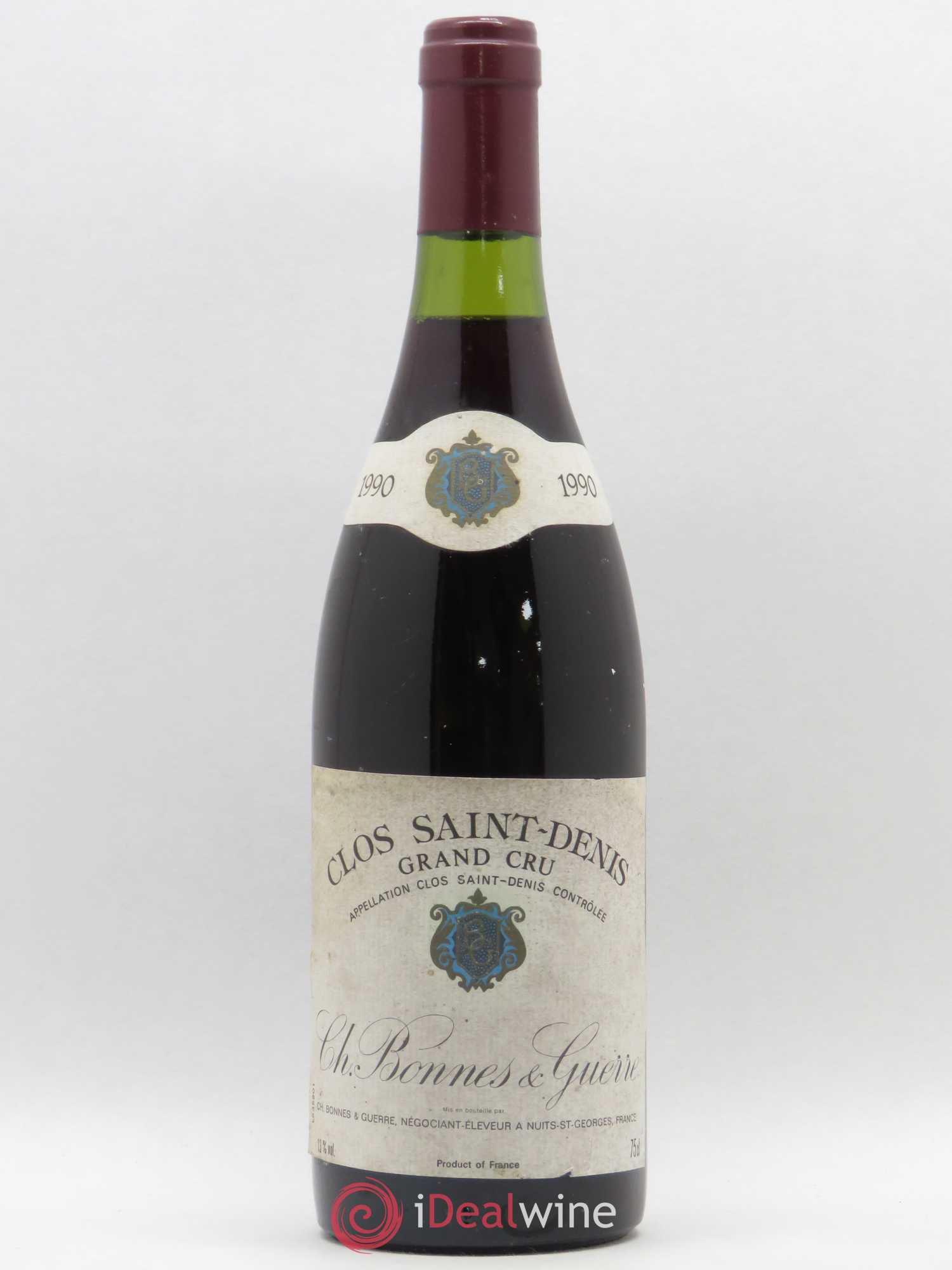 Buy Clos Saint-Denis Grand Cru Ch. Bonnes & Guerre 1990 (lot