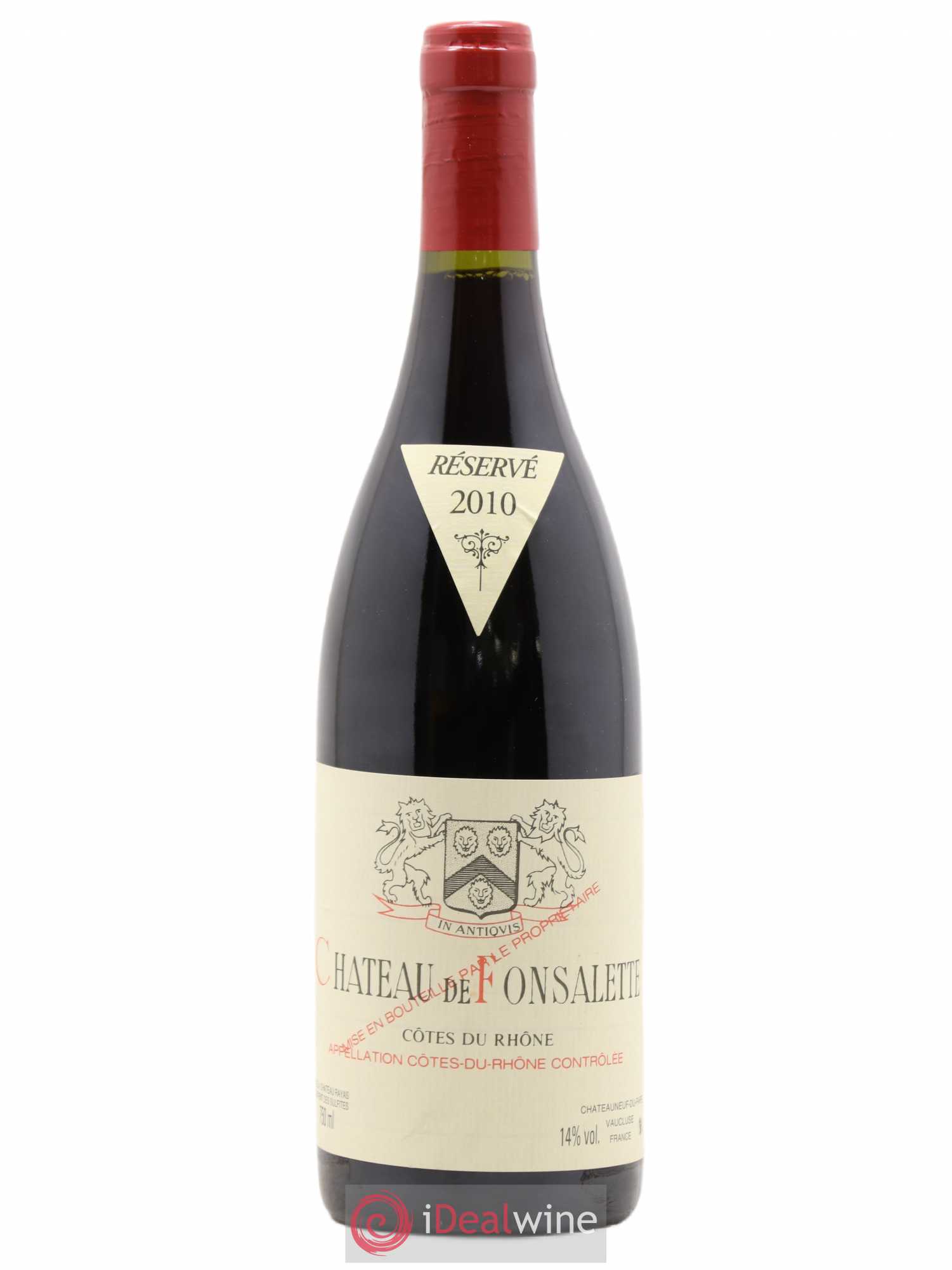 Côtes-du-Rhône Château de Fonsalette Emmanuel Reynaud 2010 - Lot de 1 bouteille - 0