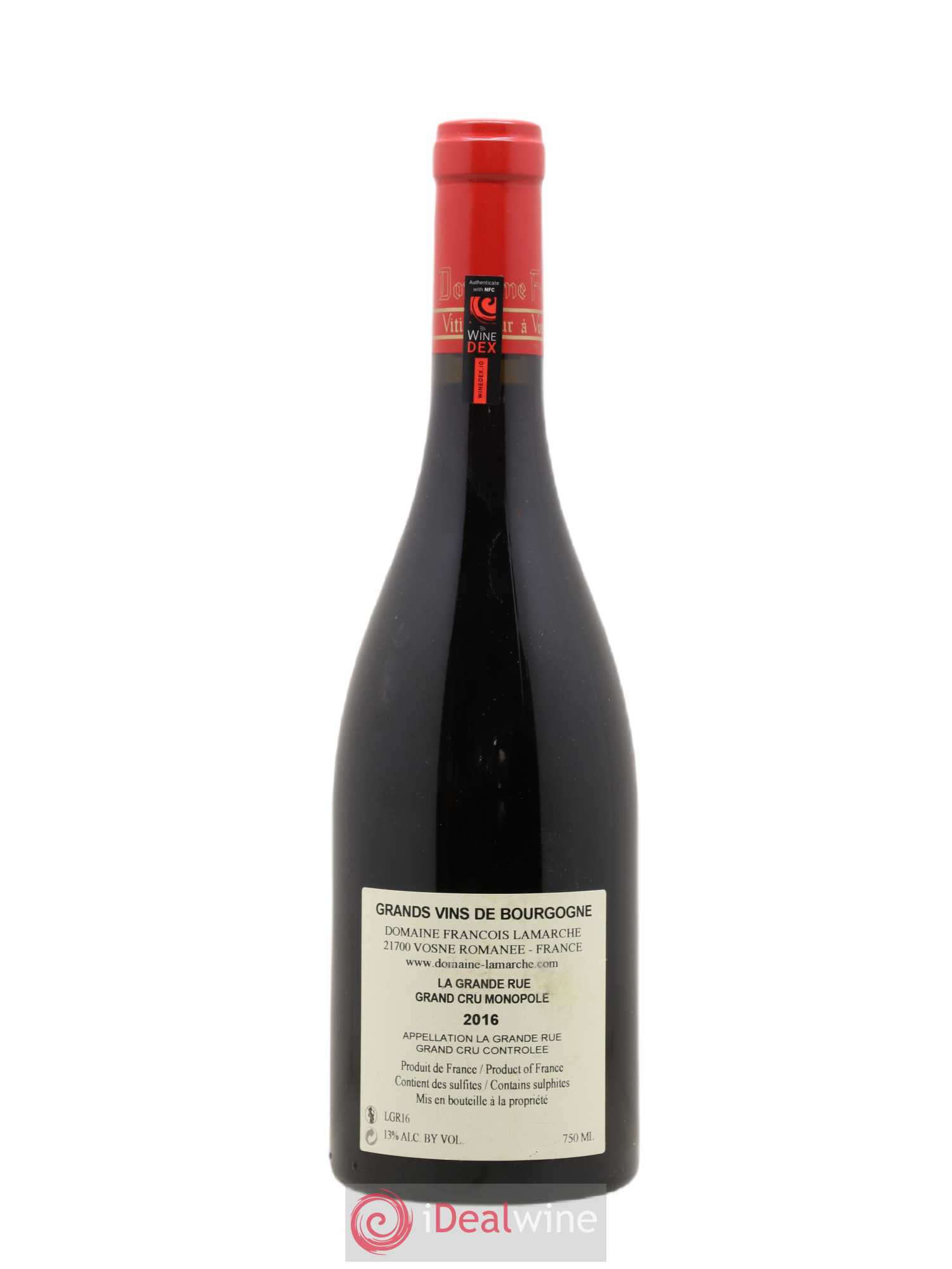 La Grande Rue Grand Cru Lamarche (Domaine) 2016 - Lot de 1 bouteille - 1