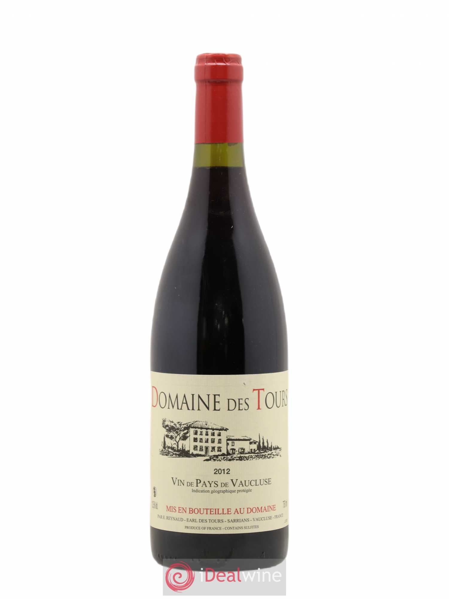 Vaucluse (Vin de Pays de Vaucluse) Domaine des Tours Emmanuel Reynaud 2012 - Lot de 1 bouteille - 0