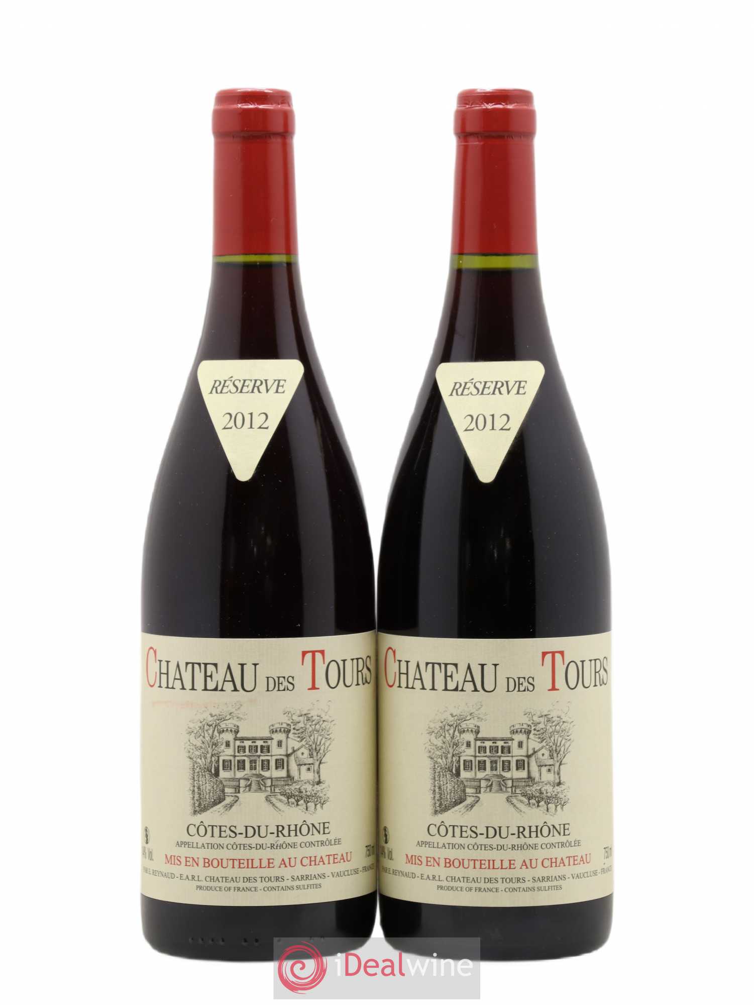 Côtes-du-Rhône Château des Tours Emmanuel Reynaud 2012 - Lot de 2 bouteilles - 0
