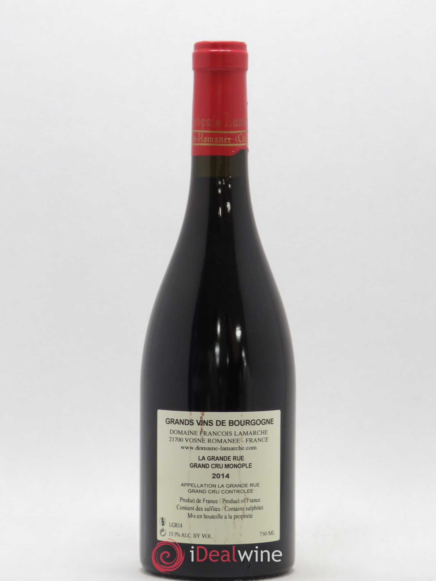 La Grande Rue Grand Cru Lamarche (Domaine) 2014 - Lot de 1 bouteille - 1
