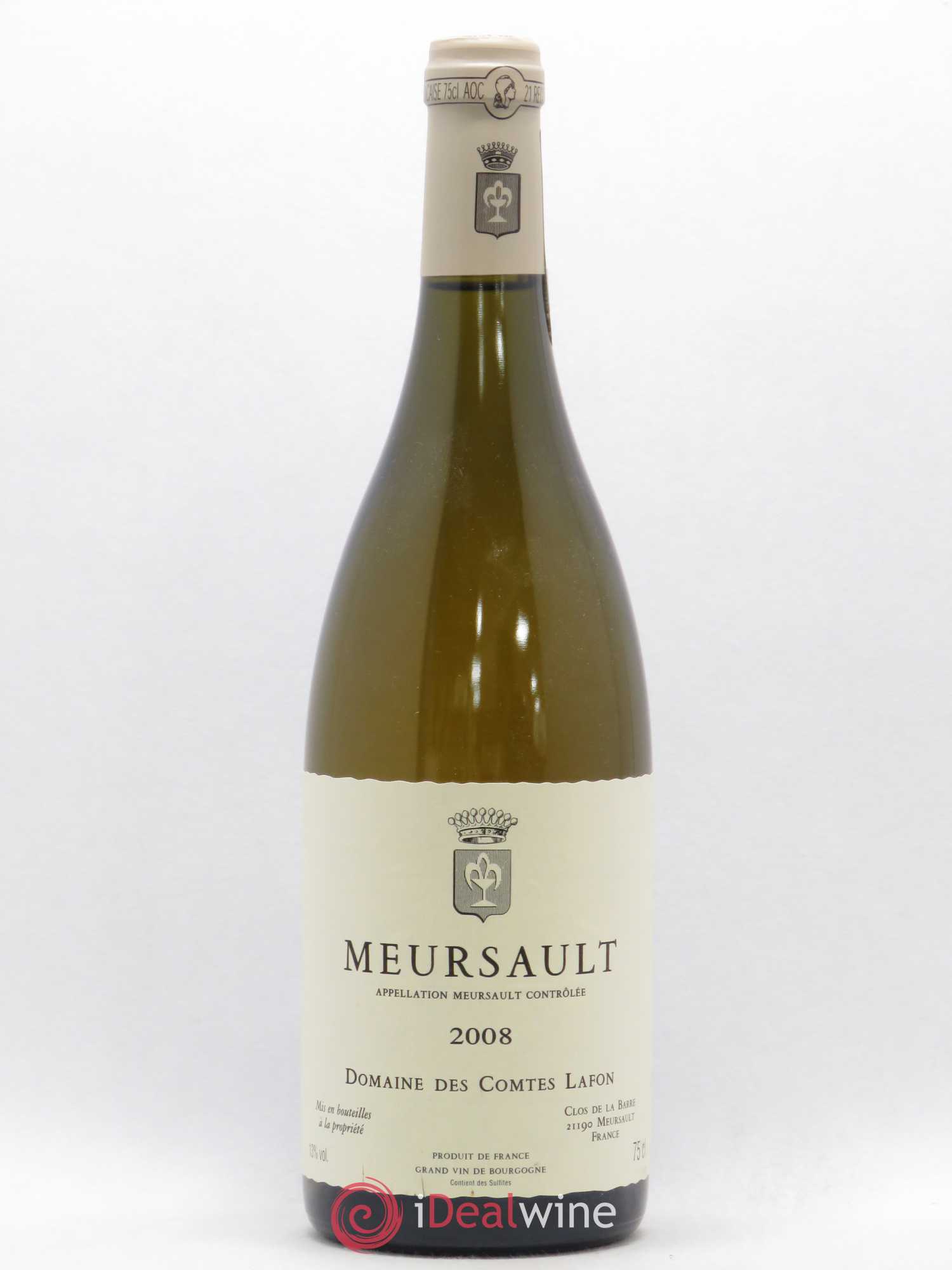 Meursault Comtes Lafon (Domaine des) 2008 - Lot de 1 bouteille - 0