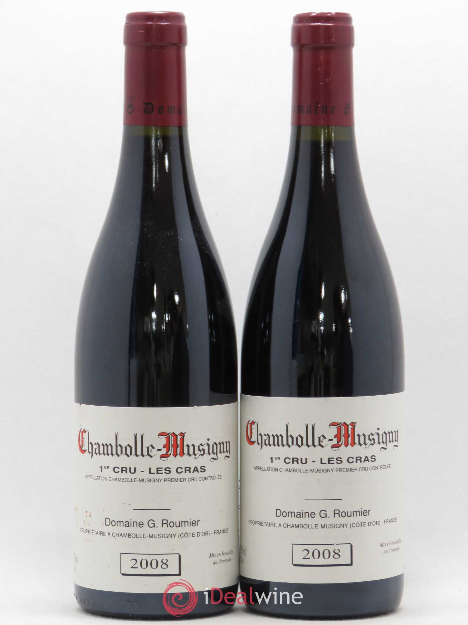 Chambolle-Musigny 1er Cru Les Cras Georges Roumier (Domaine) 2008 - Lot de 2 bouteilles - 0