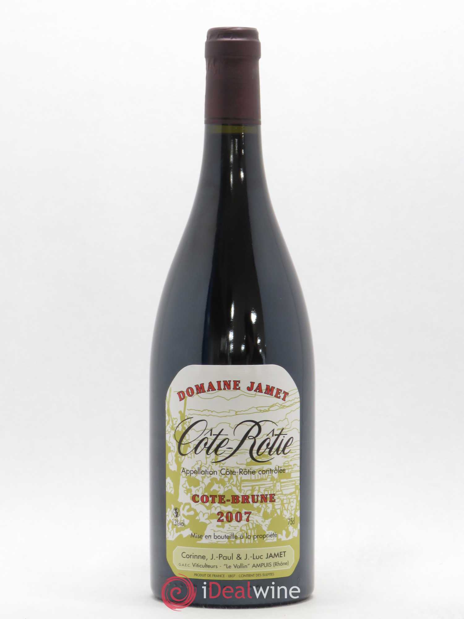 Côte-Rôtie Côte Brune Jamet (Domaine) 2007 - Lot de 1 bouteille - 0