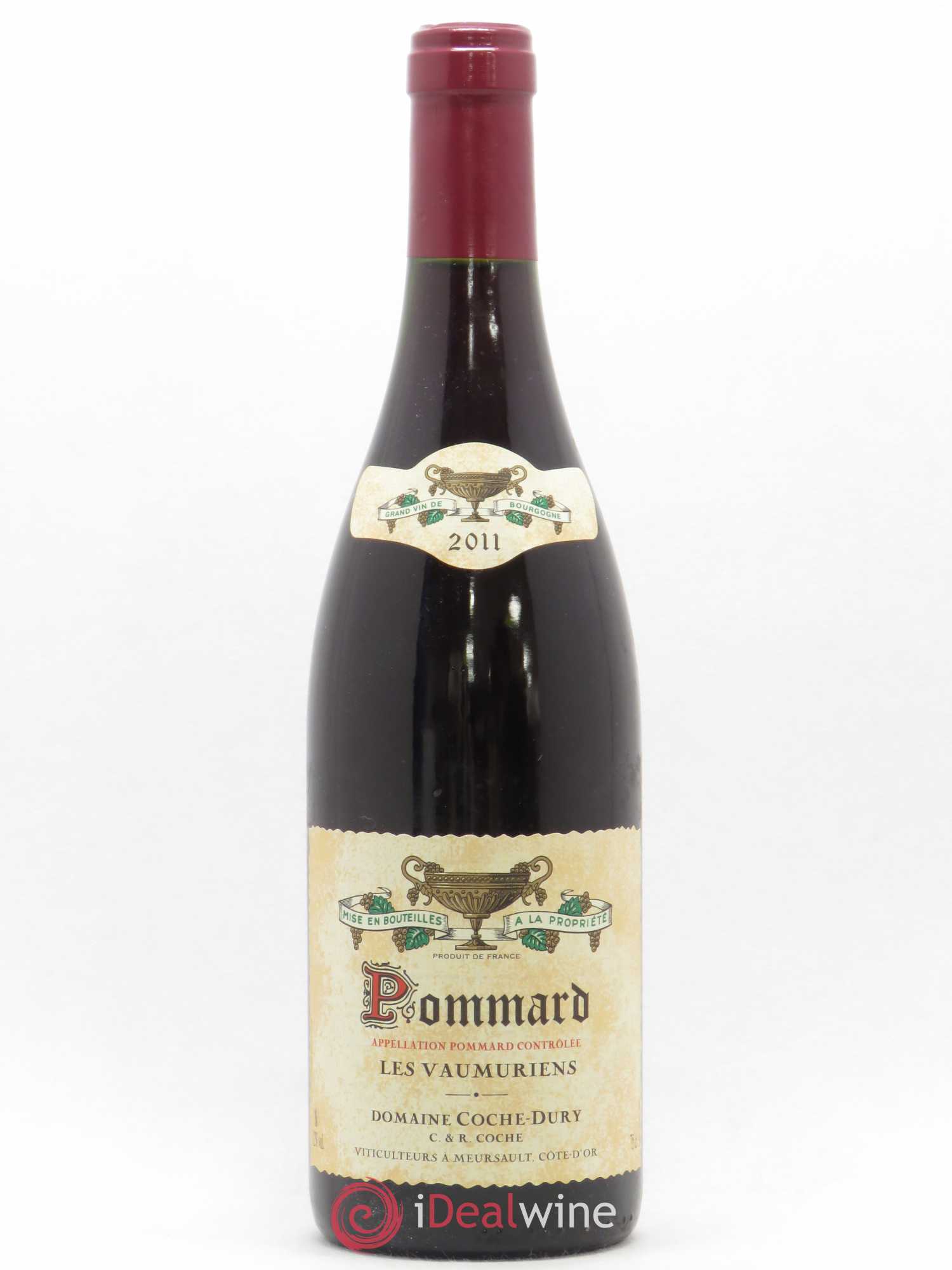 Pommard les Vaumuriens Coche Dury (Domaine) 2011 - Lot de 1 bouteille - 0
