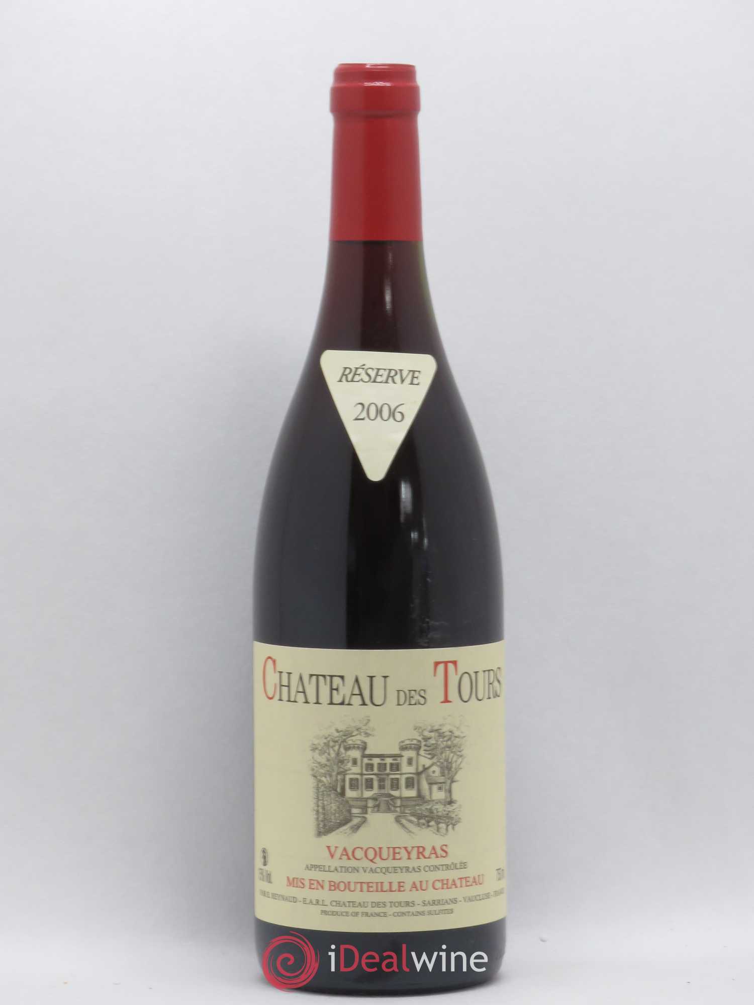 Vacqueyras Château des Tours Emmanuel Reynaud 2006 - Lot de 1 bouteille - 0