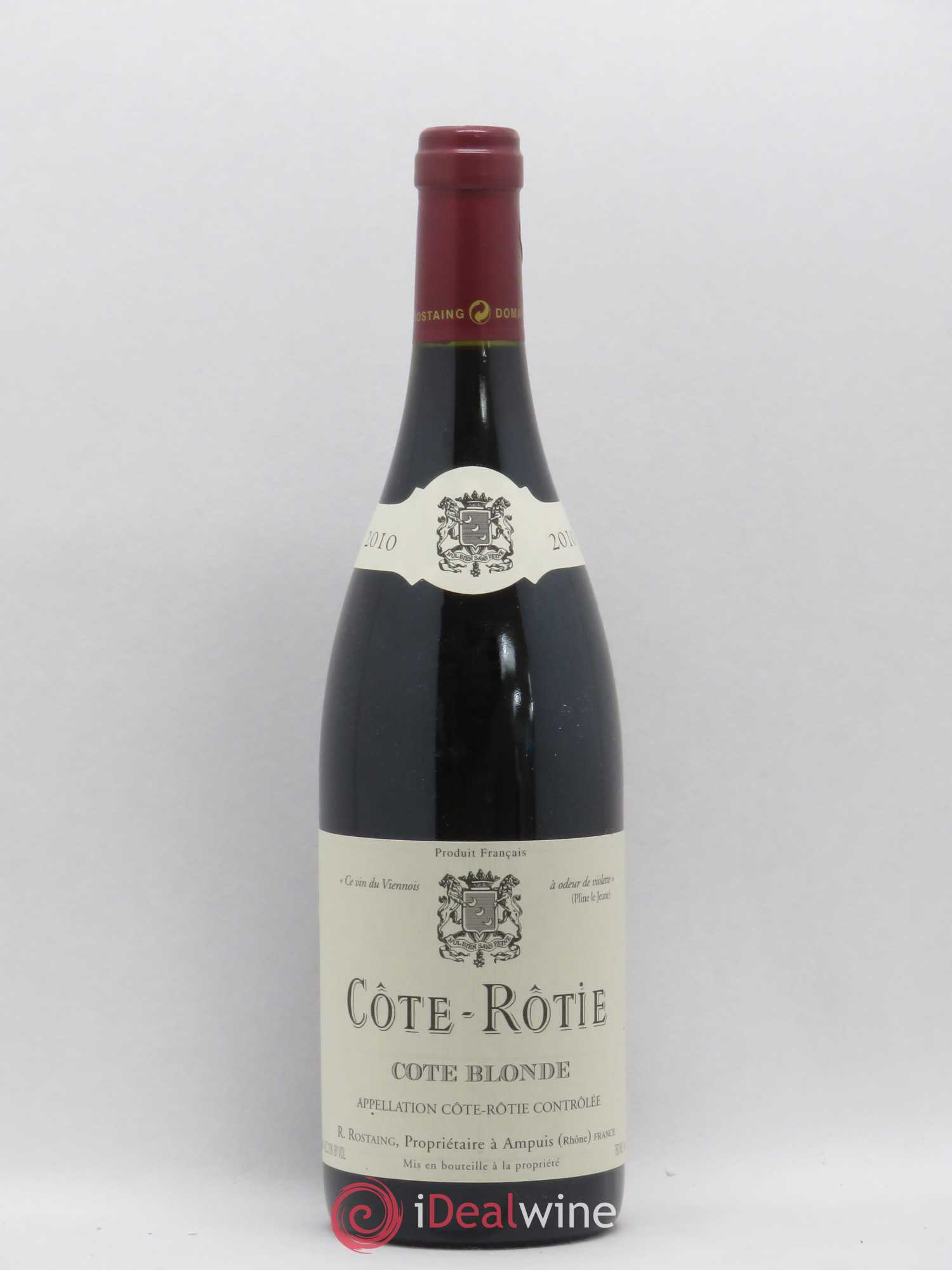 Côte-Rôtie Côte Blonde René Rostaing 2010 - Lot de 1 bouteille - 0