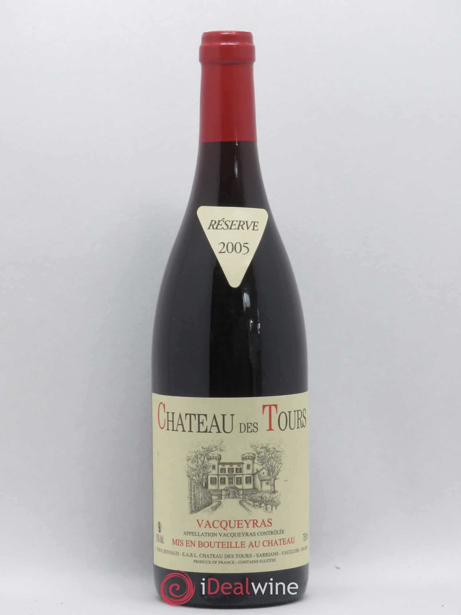 Vacqueyras Château des Tours Emmanuel Reynaud 2005 - Lot de 1 bouteille - 0
