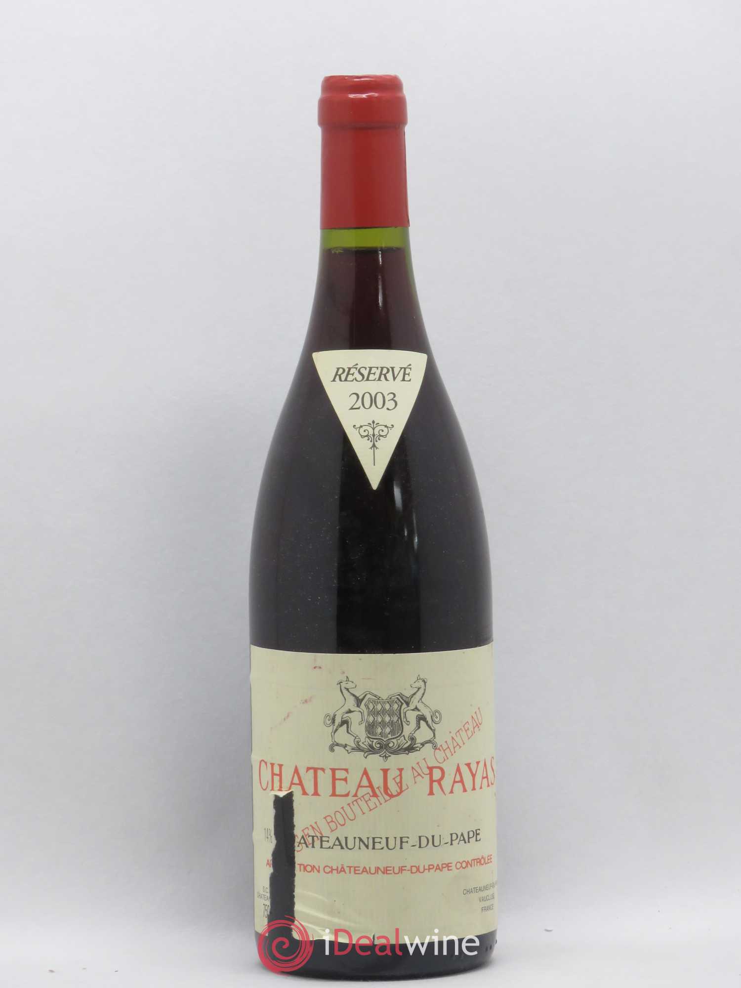 Châteauneuf-du-Pape Château Rayas Emmanuel Reynaud 2003 - Lot de 1 bouteille - 0