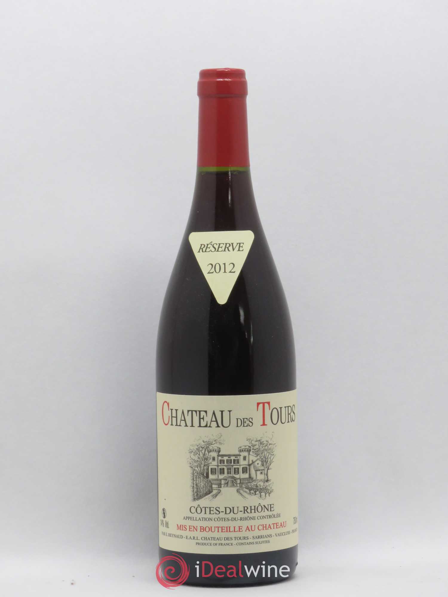 Côtes-du-Rhône Château des Tours Emmanuel Reynaud 2012 - Lot de 1 bouteille - 0