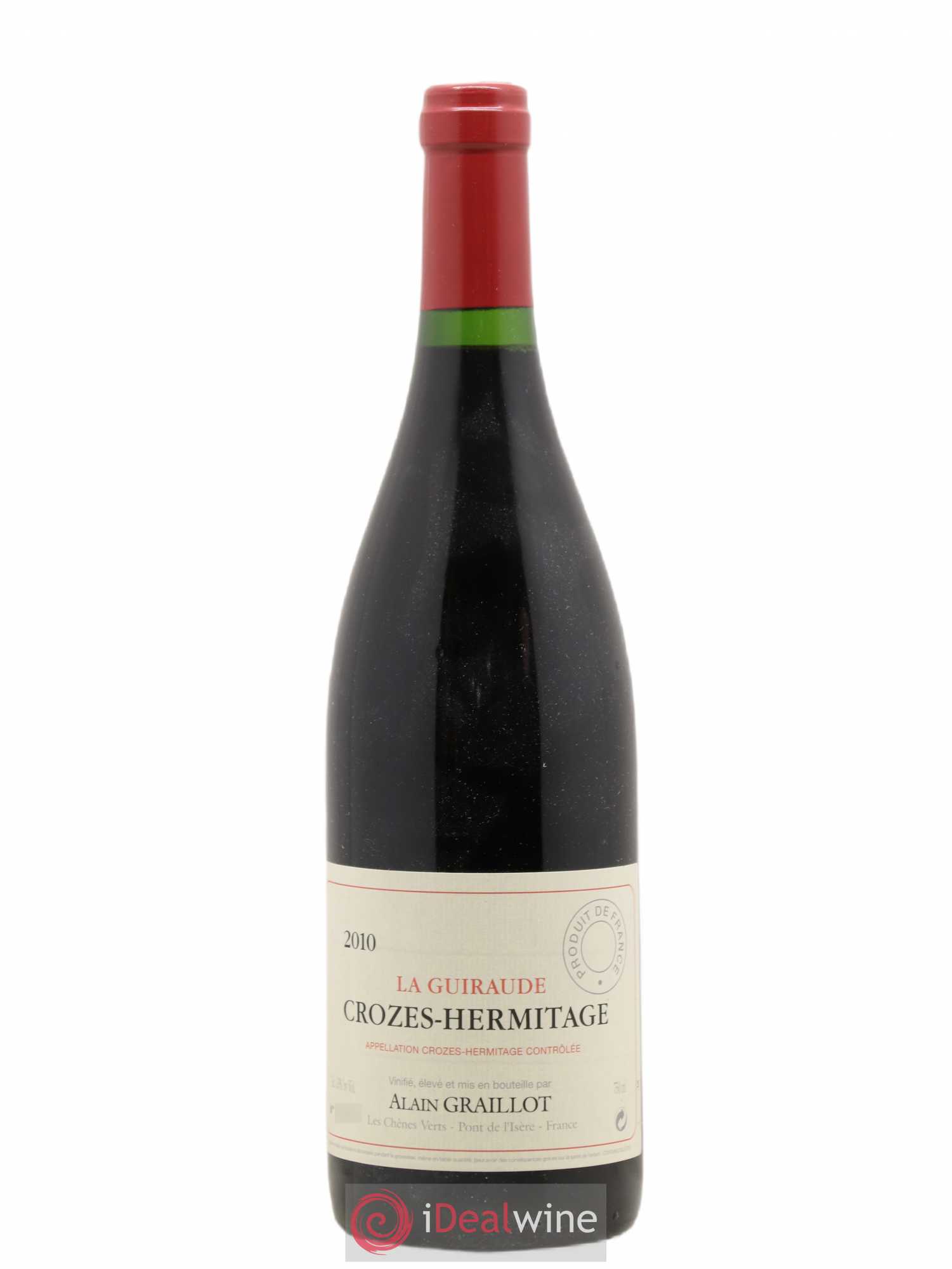 Crozes-Hermitage La Guiraude Domaine Graillot 2010 - Lot de 1 bouteille - 0