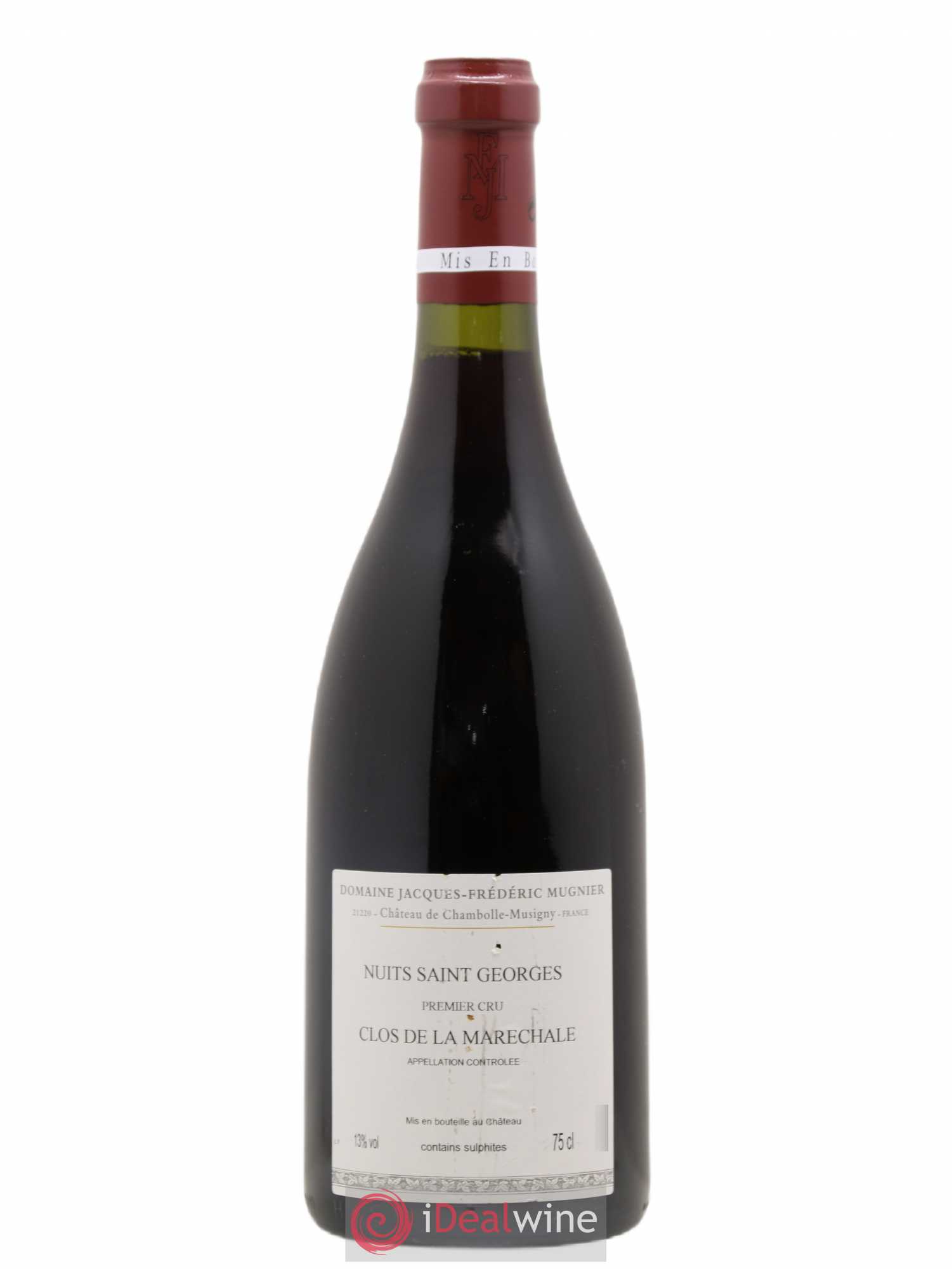 Nuits-Saint-Georges 1er Cru Clos de La Maréchale Jacques-Frédéric Mugnier 2010 - Lot de 1 bouteille - 1