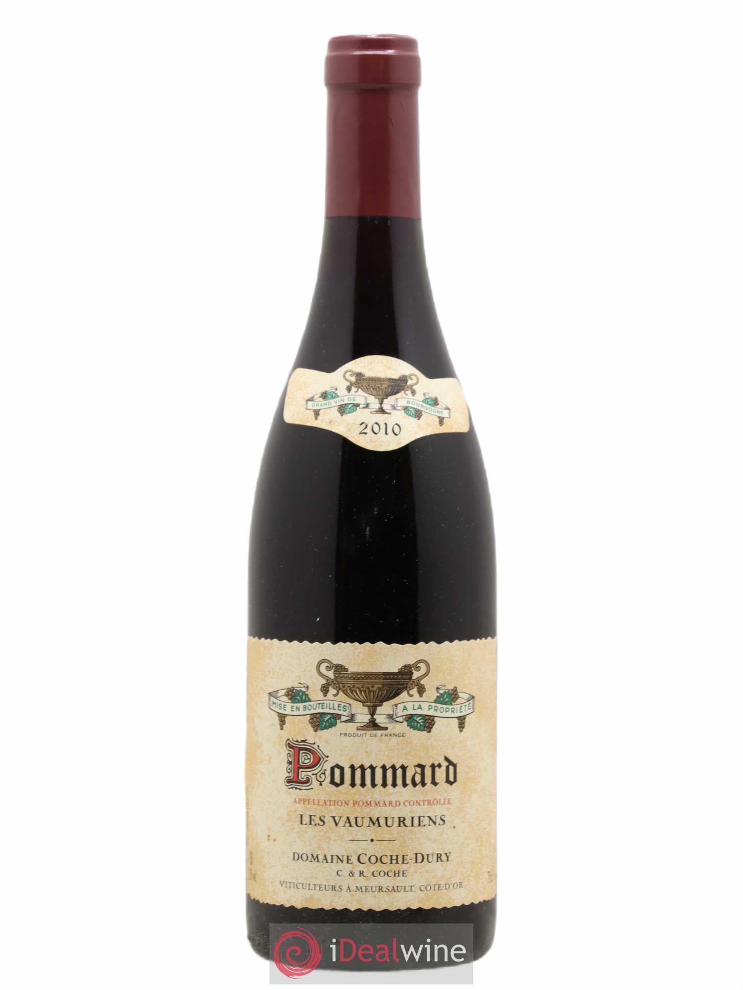 Pommard les Vaumuriens Coche Dury (Domaine) 2010 - Lot de 1 bouteille - 0