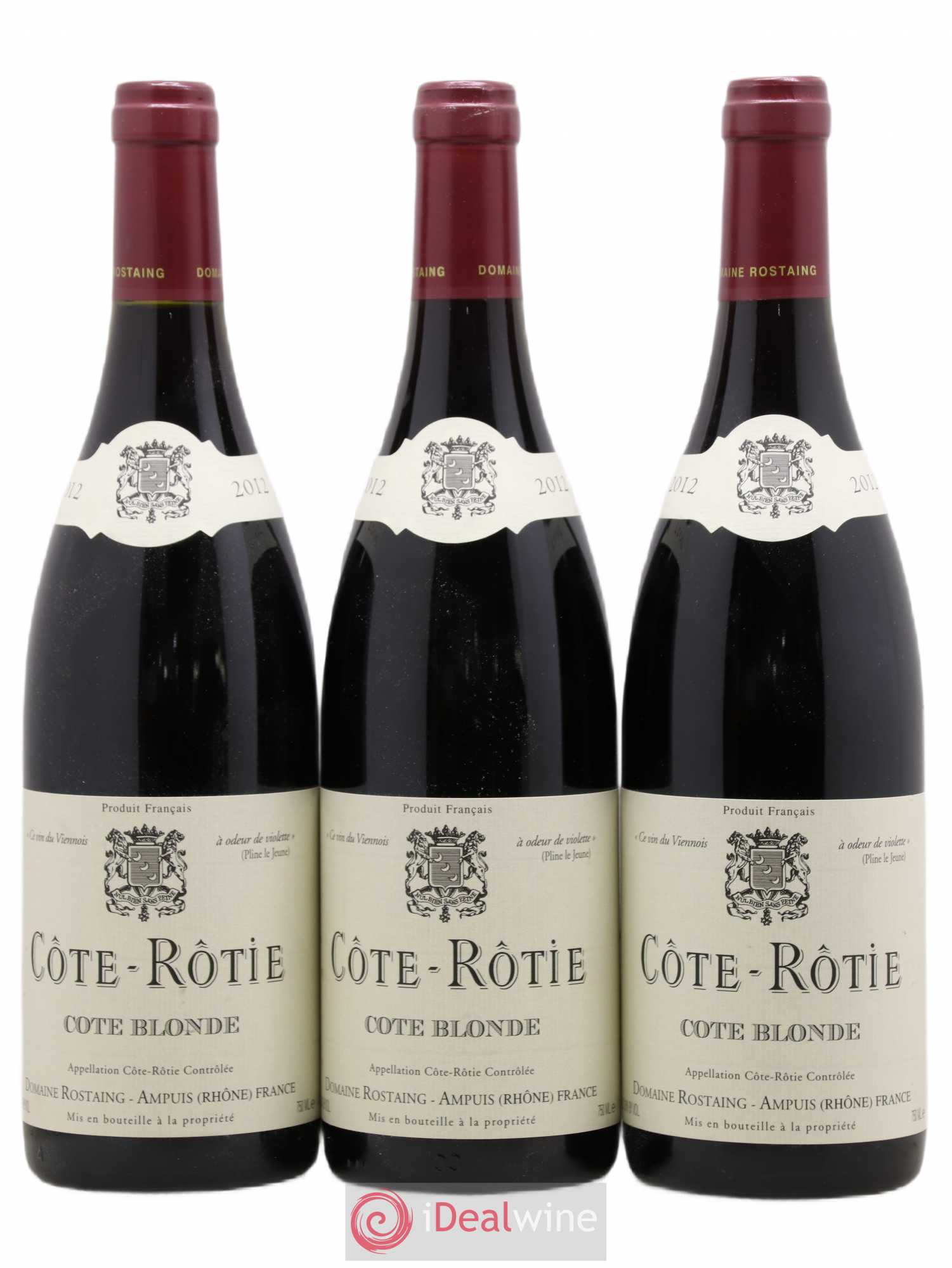 Côte-Rôtie Côte Blonde René Rostaing 2012 - Posten von 3 Flaschen - 0