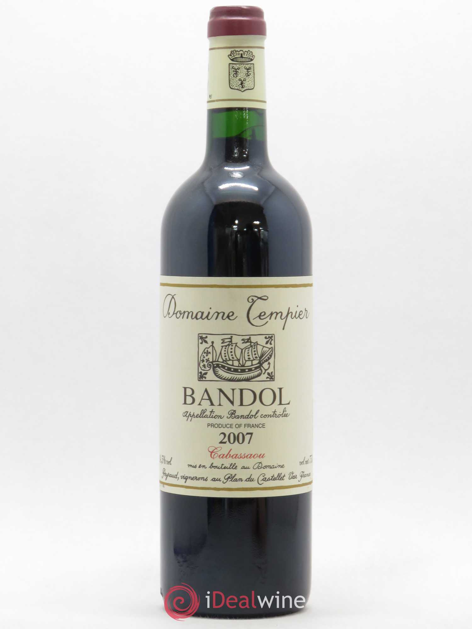 Bandol Domaine Tempier Cuvée Cabassaou Famille Peyraud 2007 - Lot de 1 bouteille - 0