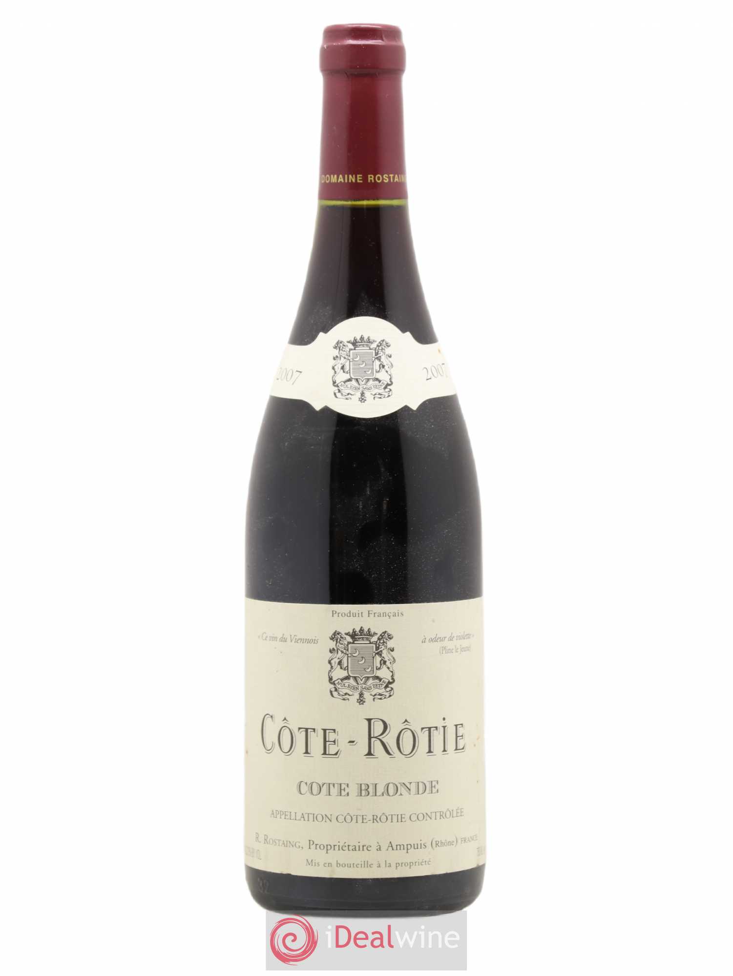 Côte-Rôtie Côte Blonde René Rostaing 2007 - Posten von 1 Flasche - 0