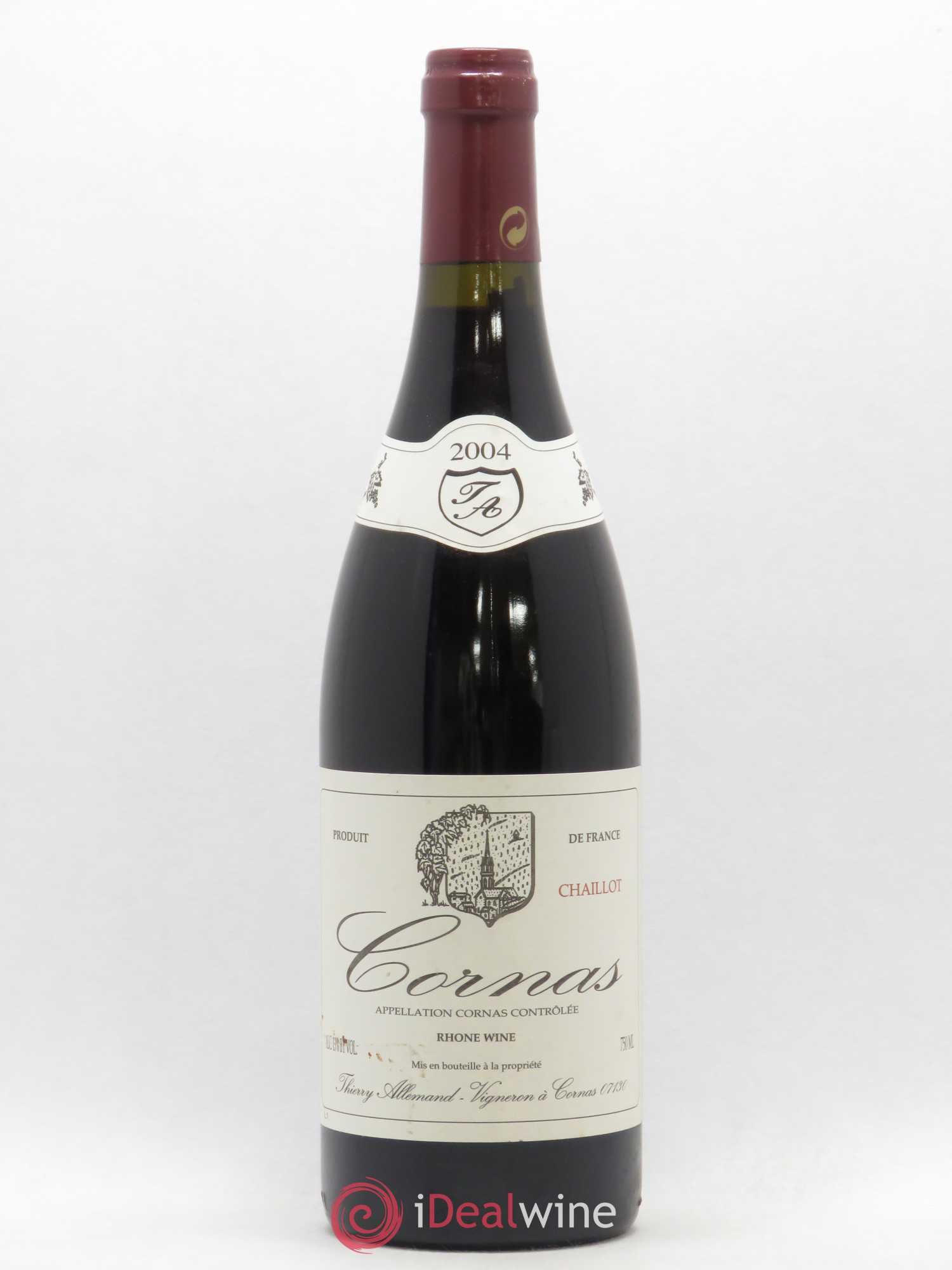 Cornas Chaillot Thierry Allemand 2004 - Lot de 1 bouteille - 0