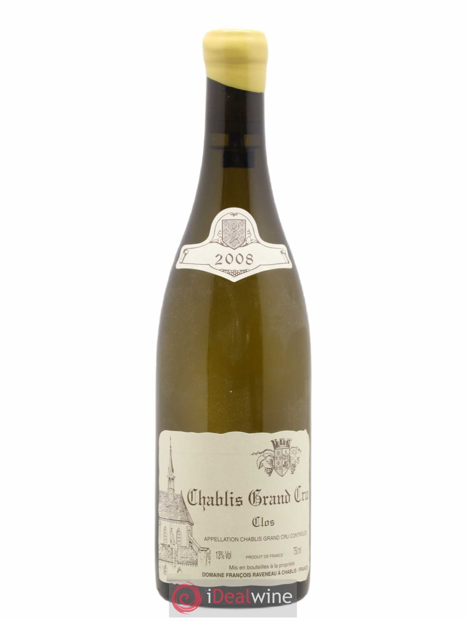 Chablis Grand Cru Clos Raveneau (Domaine) 2008 - Lot de 1 bouteille - 0