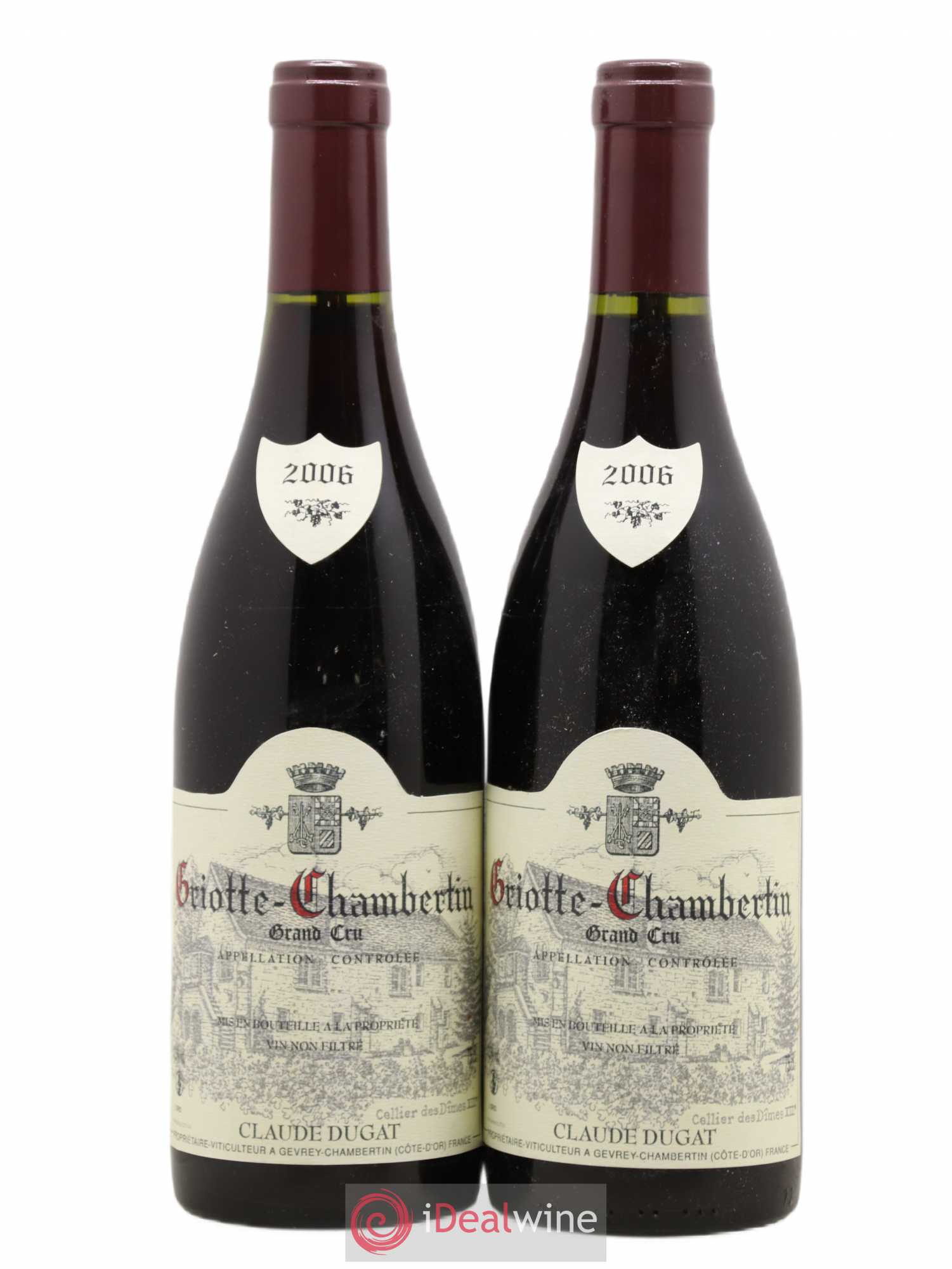 Griotte-Chambertin Grand Cru Claude Dugat 2006 - Lot de 2 bouteilles - 0