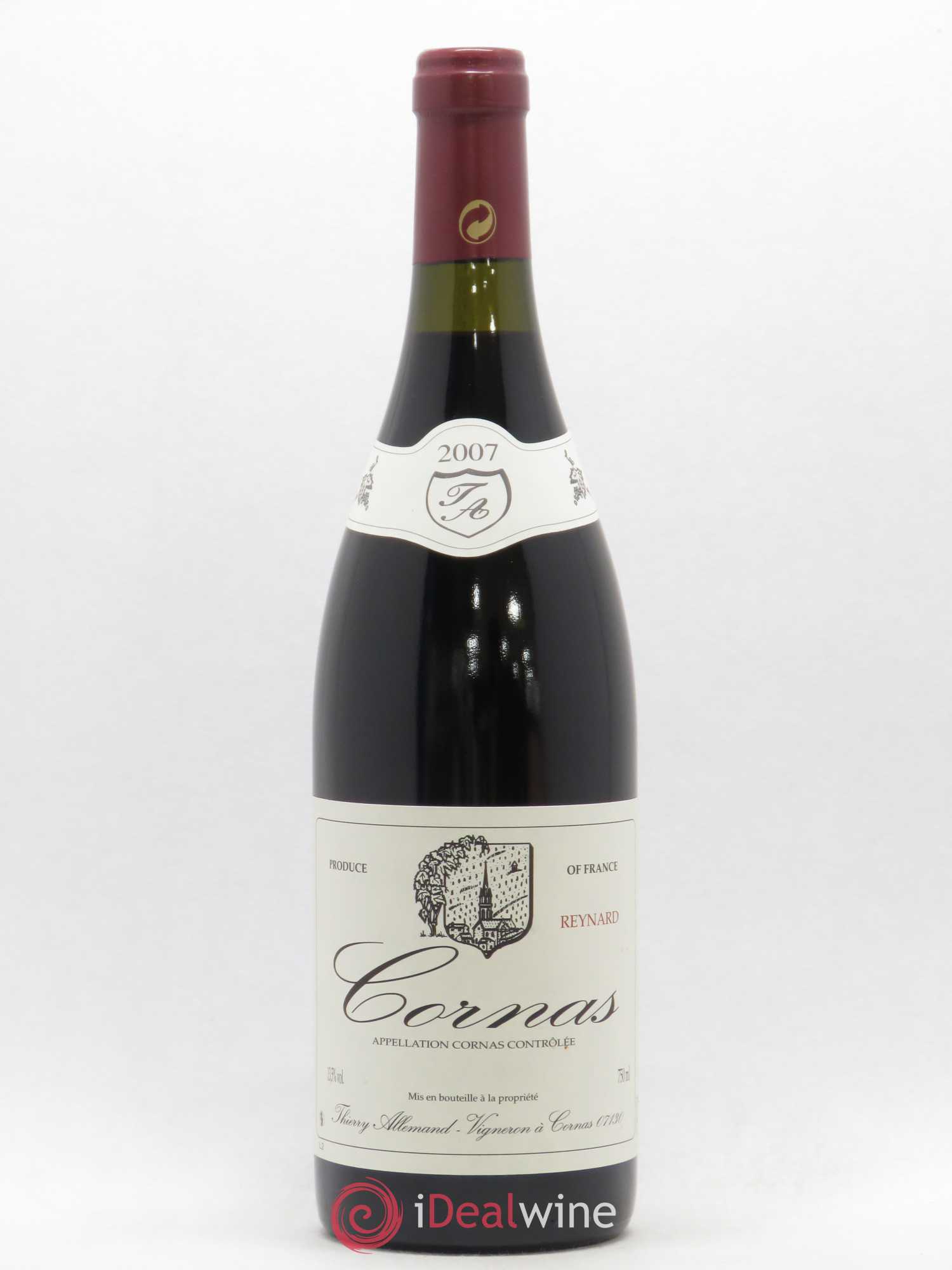 Cornas Reynard Thierry Allemand 2007 - Lot de 1 bouteille - 0
