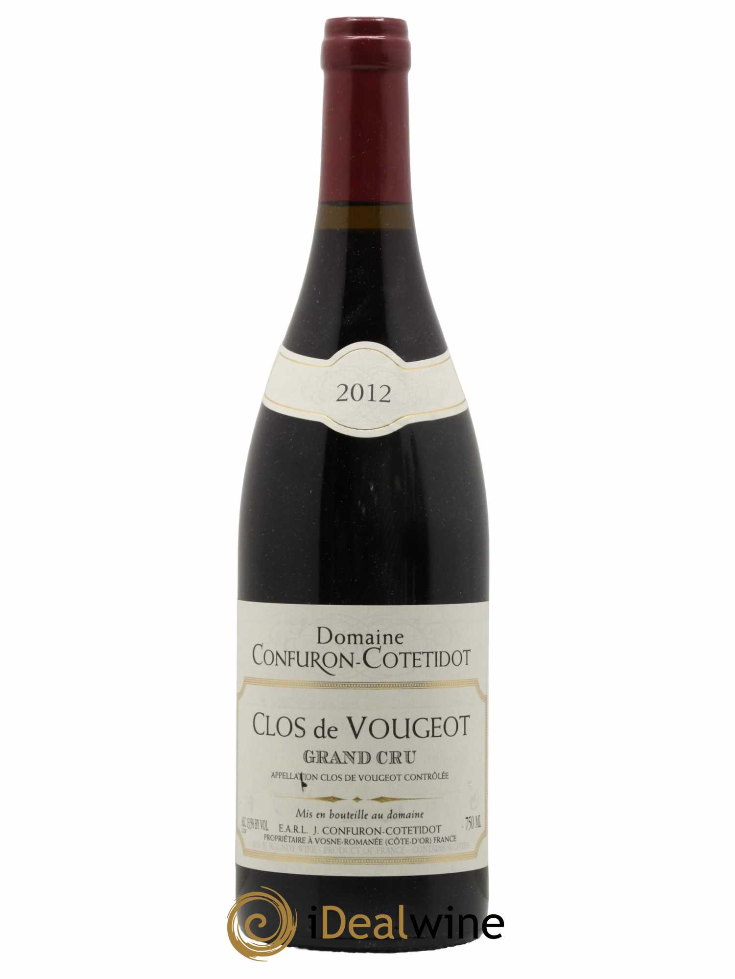 Clos de Vougeot Grand Cru Confuron-Cotetidot 2012 - Lot de 1 bouteille - 0