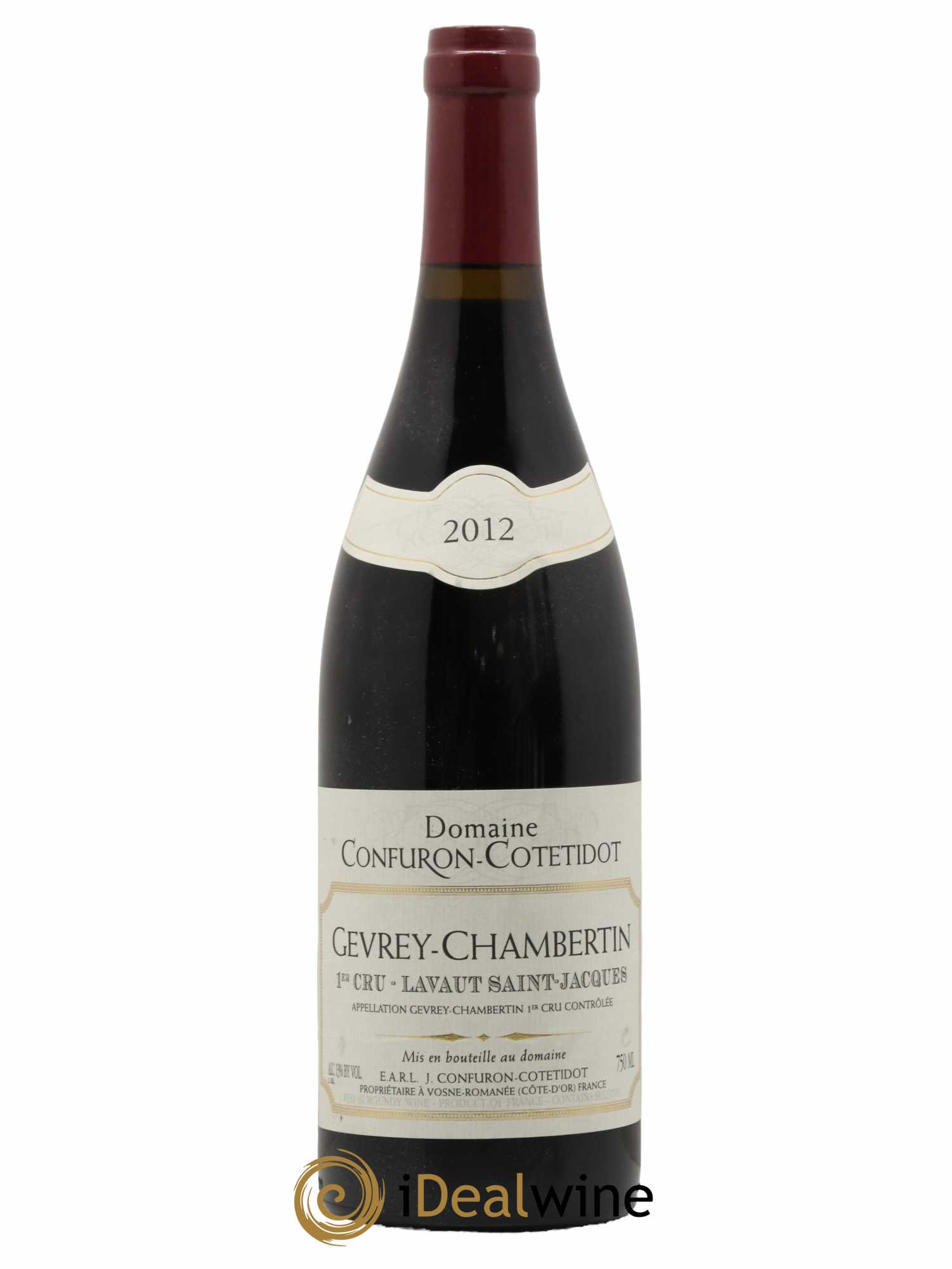Gevrey-Chambertin 1er Cru Lavaut Saint-Jacques Confuron-Cotetidot 2012 - Lot de 1 bouteille - 0