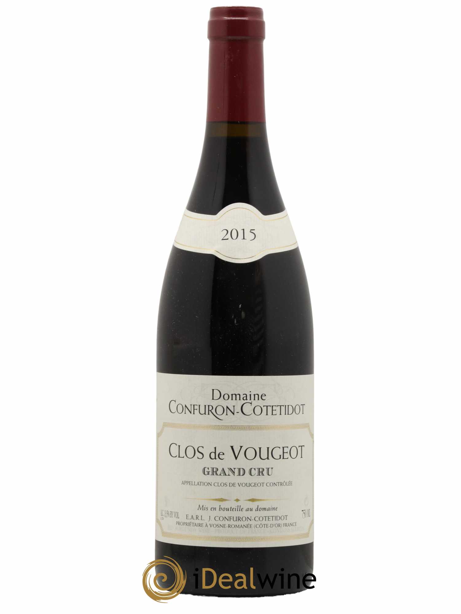 Clos de Vougeot Grand Cru Confuron-Cotetidot 2015 - Lot de 1 bouteille - 0
