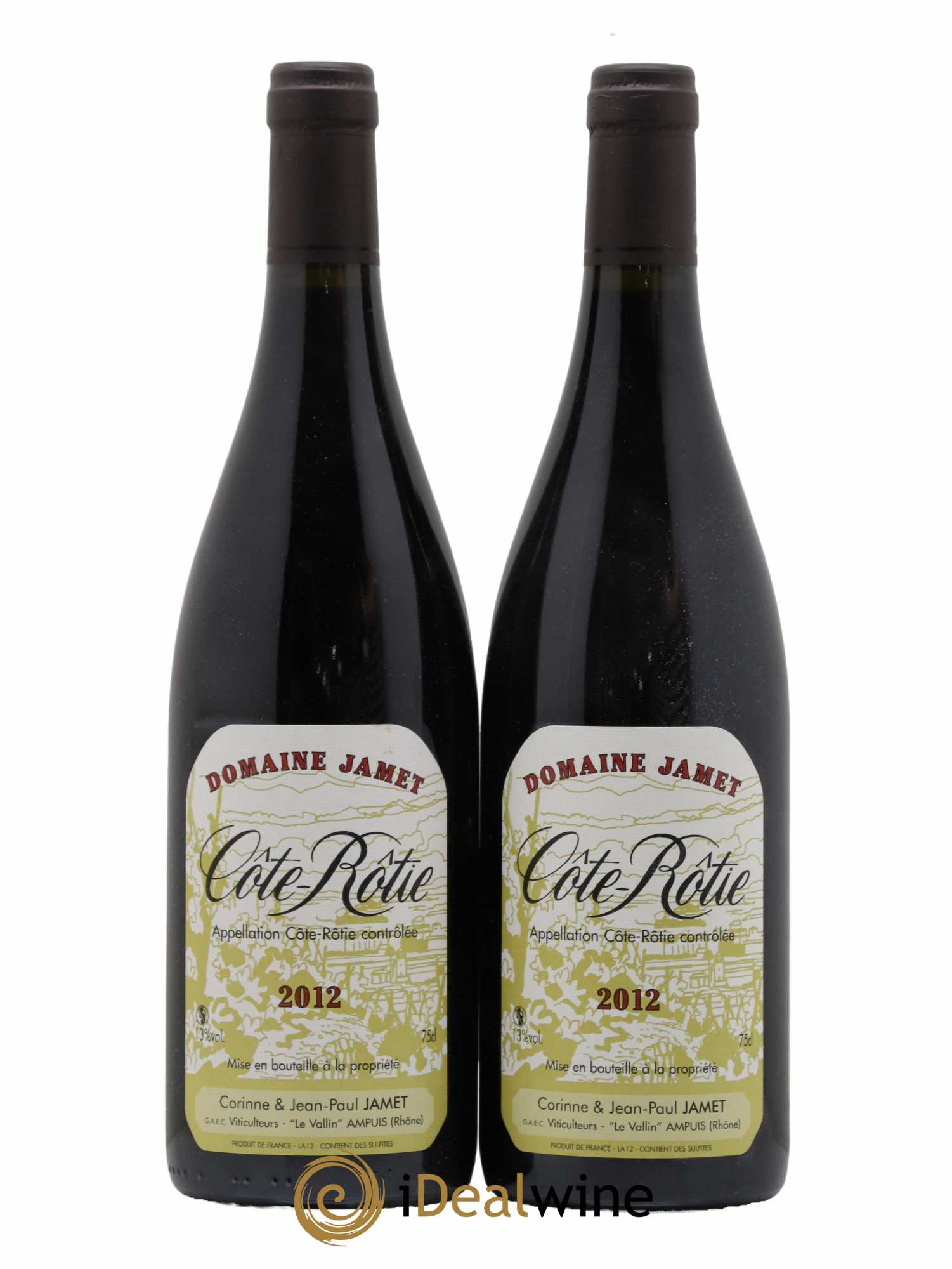 Côte-Rôtie Jamet (Domaine) 2012 - Lot de 2 bouteilles - 0