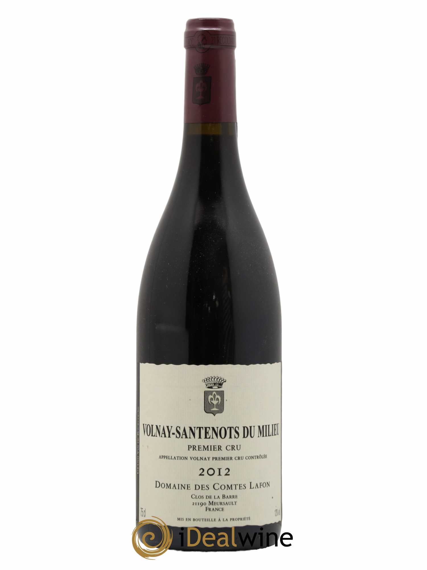 Volnay 1er Cru Santenots du Milieu Comtes Lafon (Domaine des) 2012 - Lot de 1 bouteille - 0