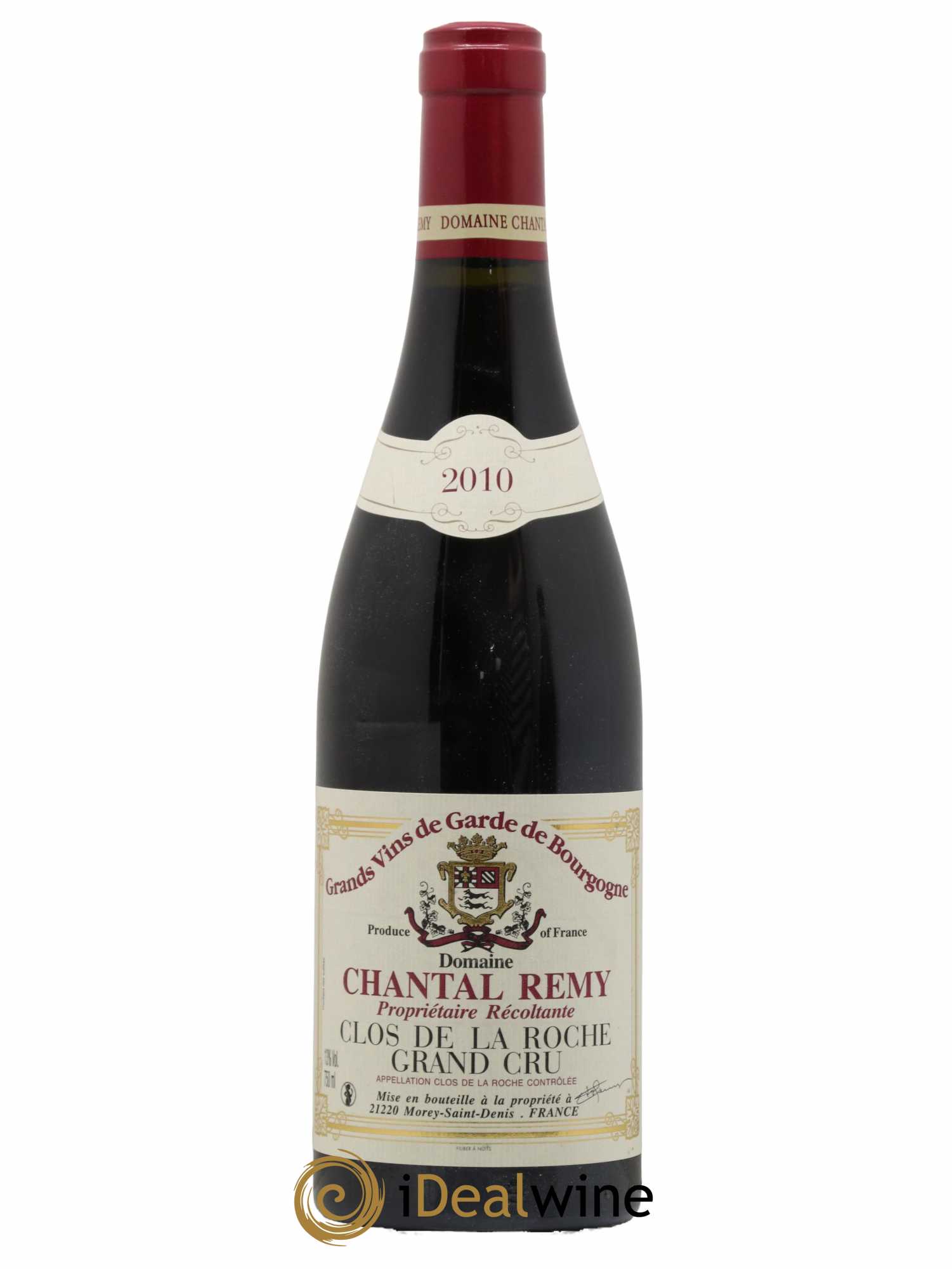 Clos de la Roche Grand Cru Louis Remy - Chantal Remy (Domaine) 2010 - Lot de 1 bouteille - 0