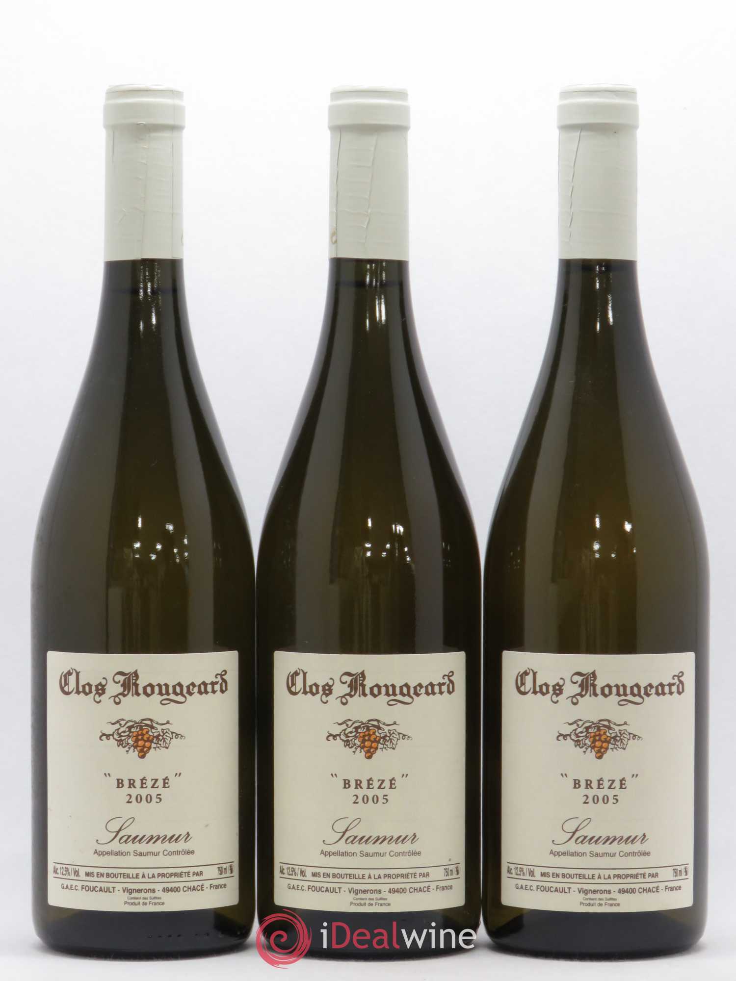 Saumur Brézé Clos Rougeard 2005 - Lot de 3 bouteilles - 0