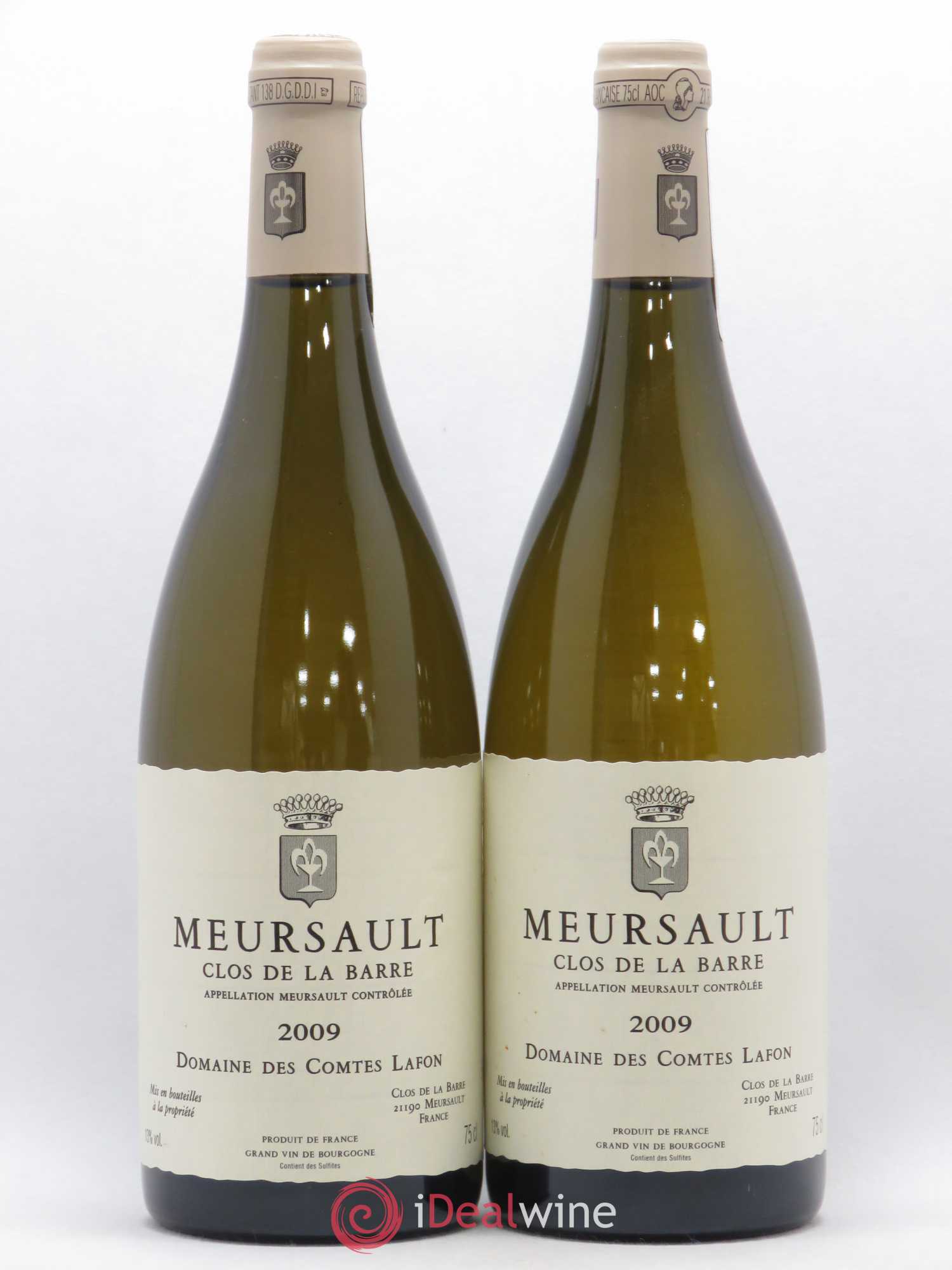 Meursault Clos de la Barre Comtes Lafon (Domaine des) 2009 - Lot de 2 bouteilles - 0