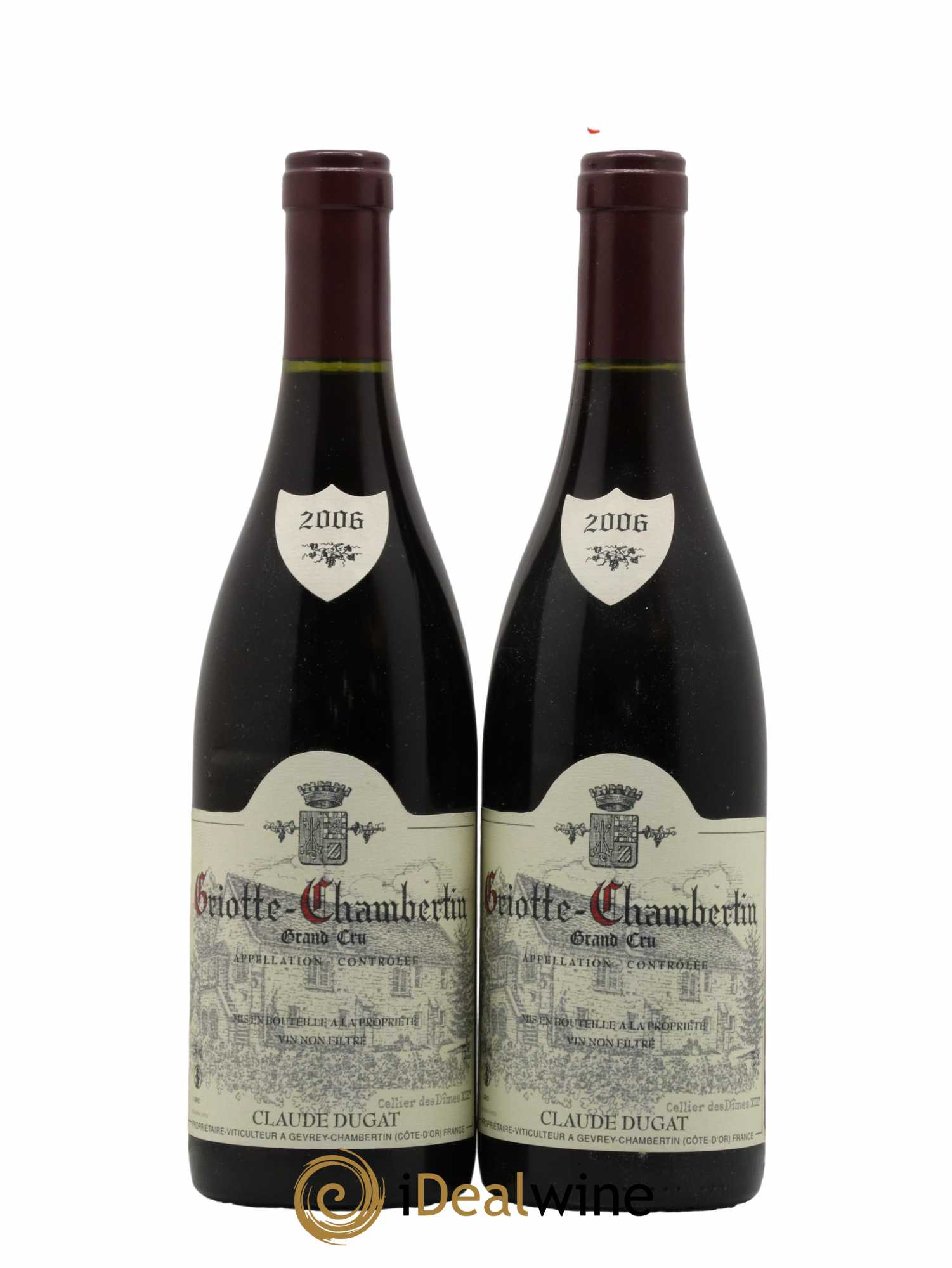 Griotte-Chambertin Grand Cru Claude Dugat 2006 - Lot de 2 bouteilles - 0