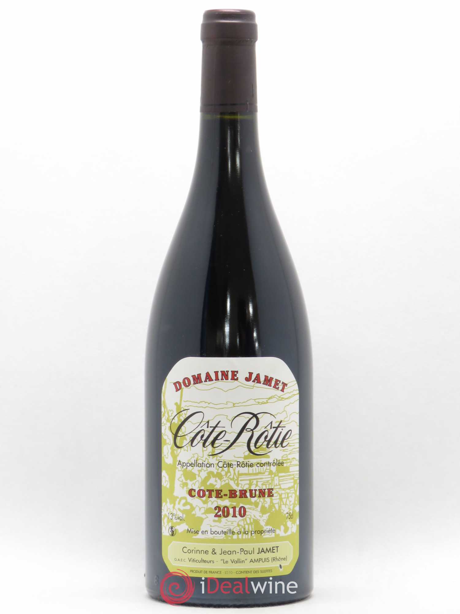 Côte-Rôtie Côte Brune Jamet (Domaine) 2010 - Lot de 1 bouteille - 0