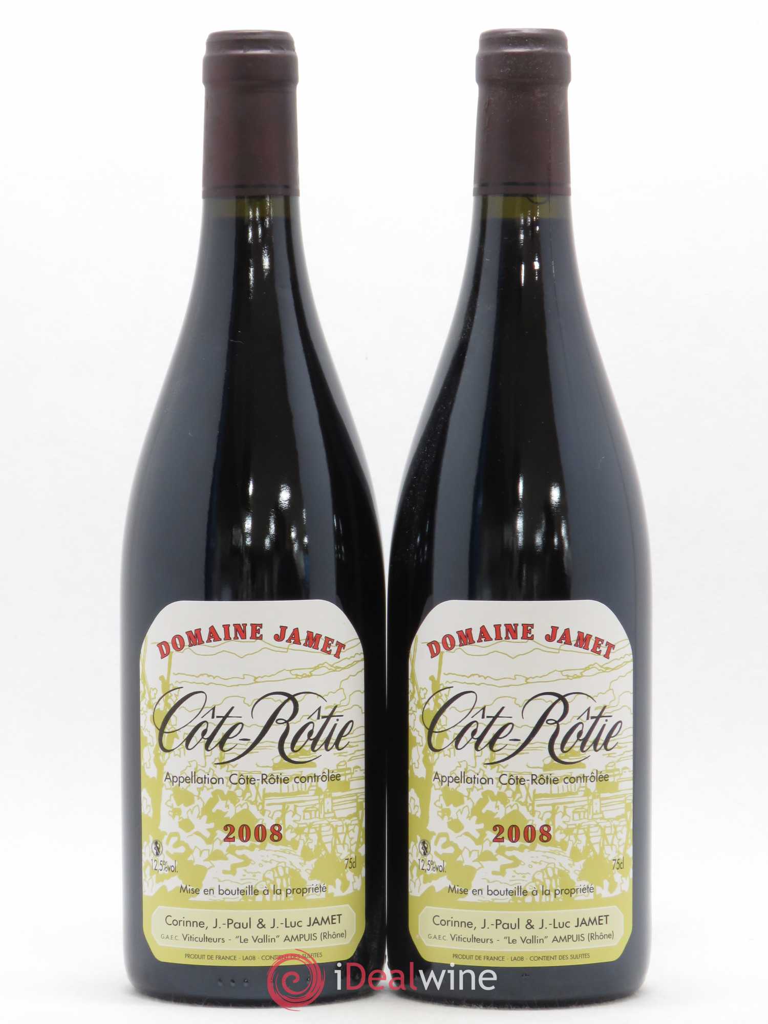 Côte-Rôtie Jamet (Domaine) 2008 - Lot de 2 bouteilles - 0