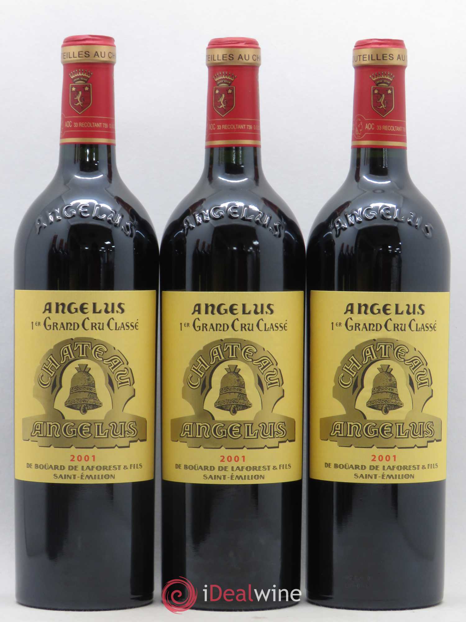 Château Angélus 1er Grand Cru Classé A 2001 - Lot de 6 bouteilles - 1