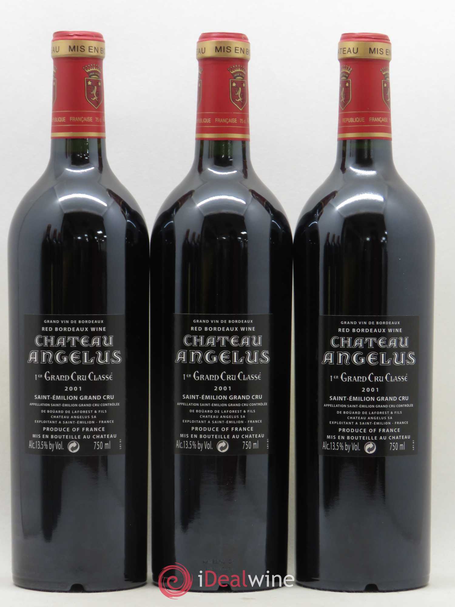 Château Angélus 1er Grand Cru Classé A 2001 - Lot de 6 bouteilles - 2