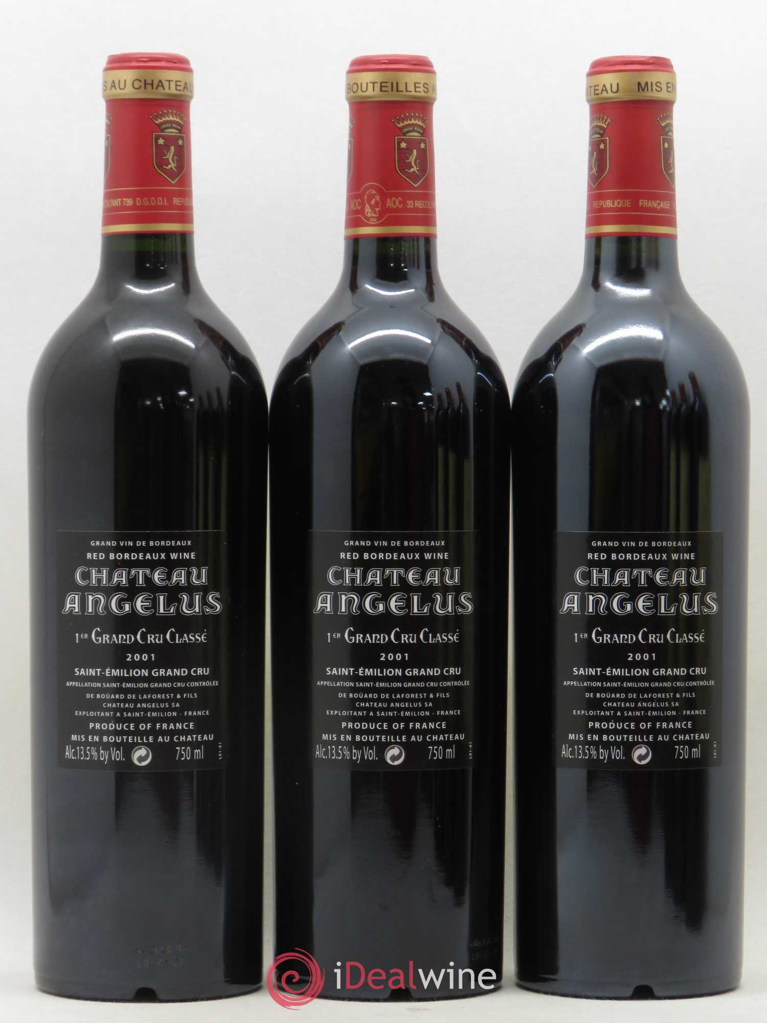 Château Angélus 1er Grand Cru Classé A 2001 - Lot de 6 bouteilles - 4