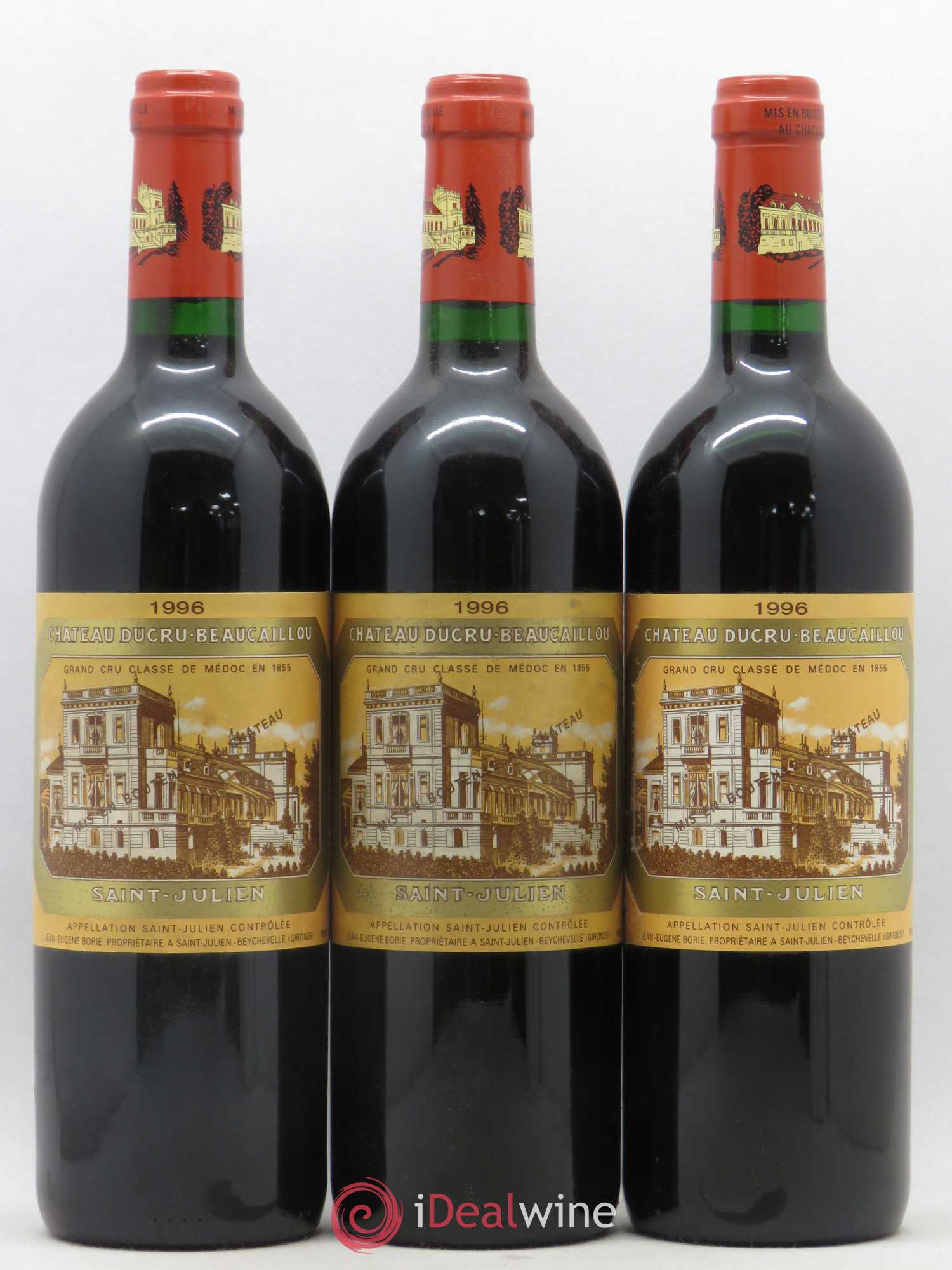 Château Ducru Beaucaillou 2ème Grand Cru Classé 1996 - Lot de 3 bouteilles - 0